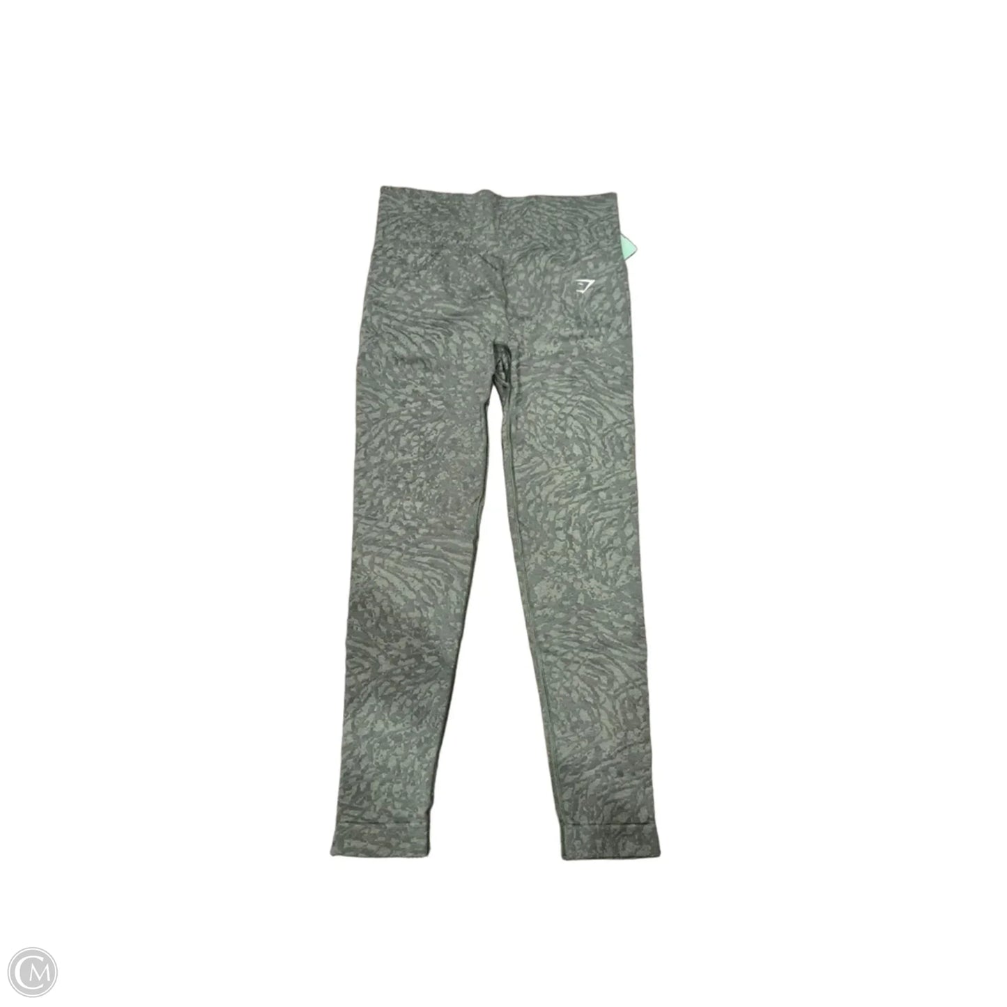 Athletic Leggings By Gym Shark In Green, Size: S