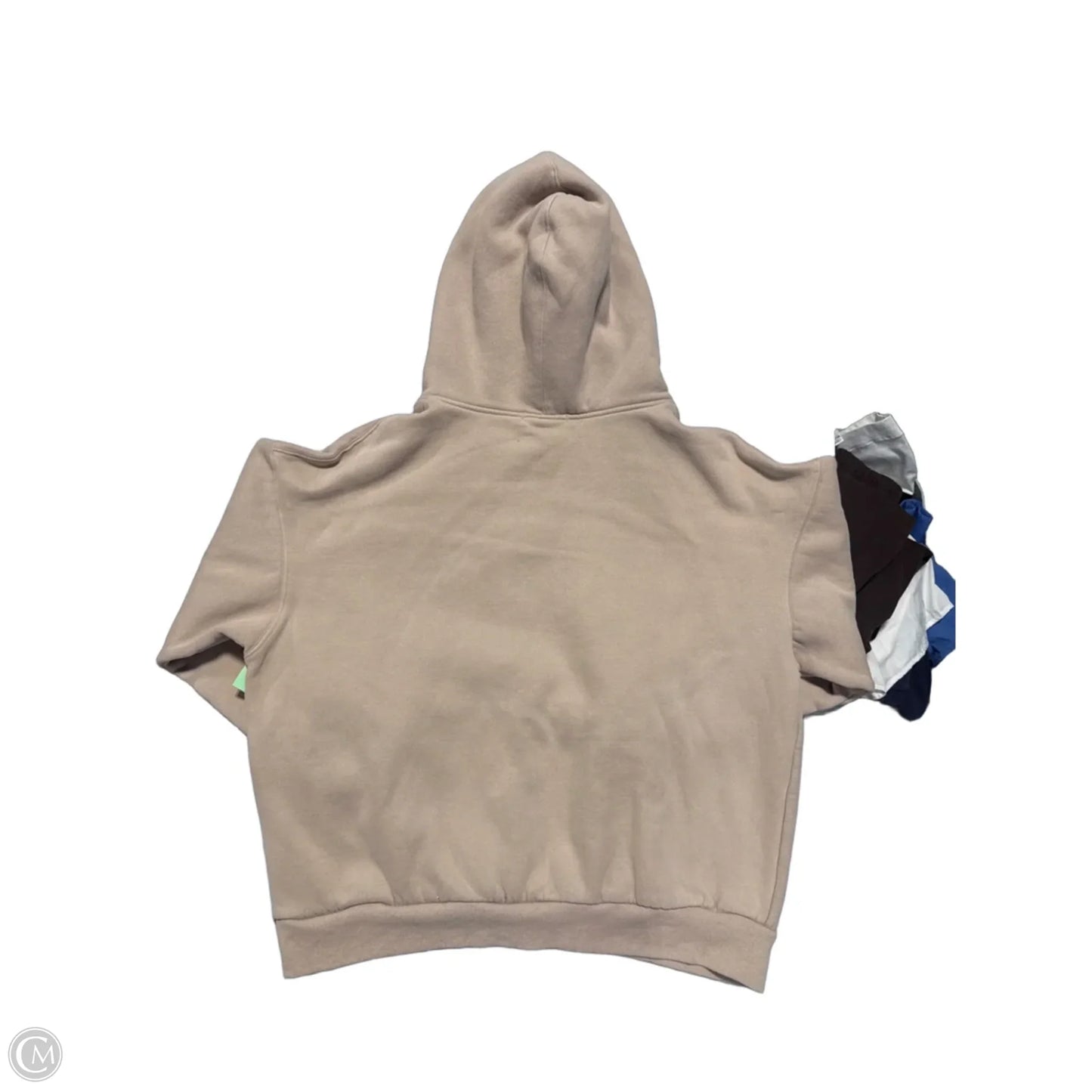 Sweatshirt Hoodie By Trendy Queen In Tan, Size: L