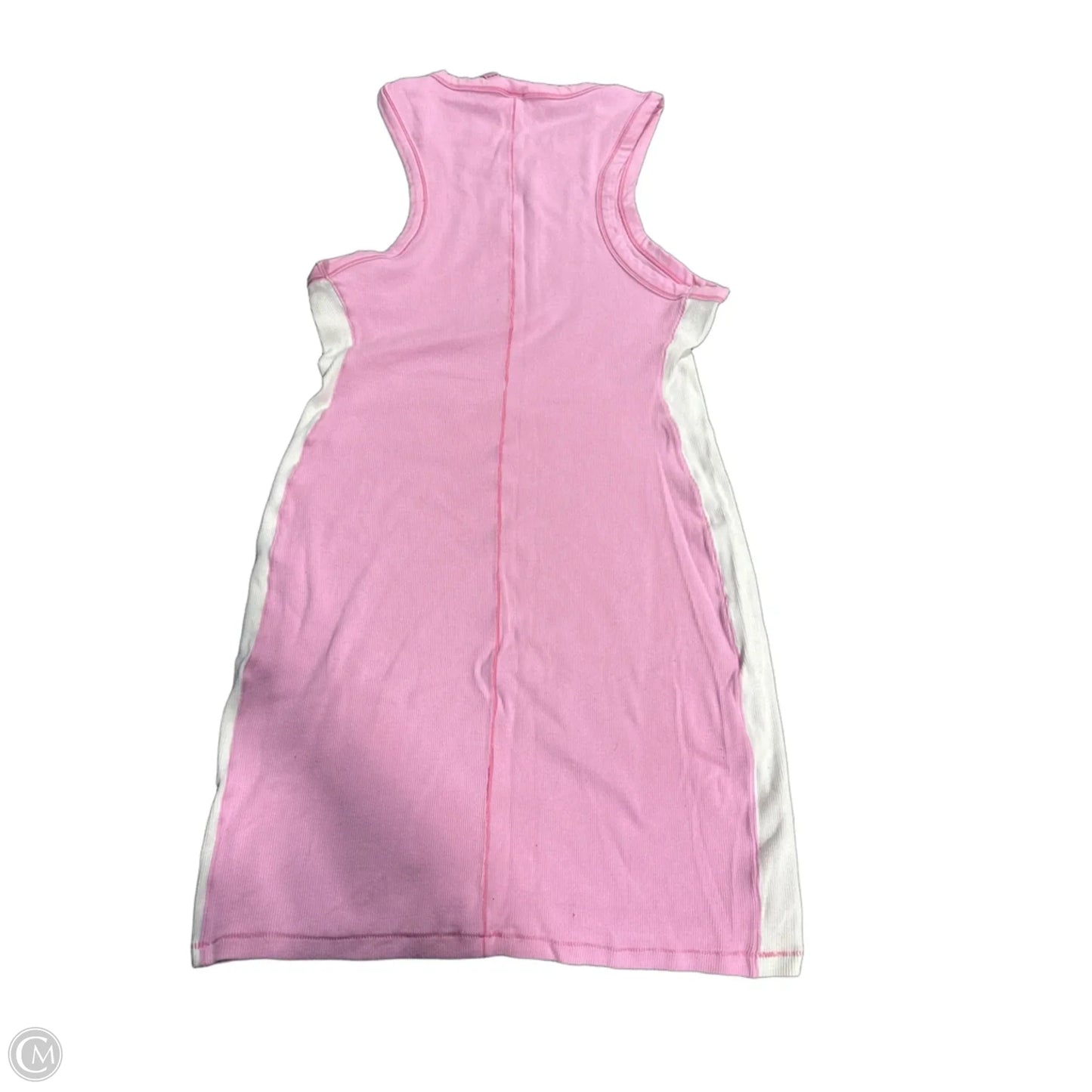 Dress Casual Midi By Skims In Pink & White, Size: 2x