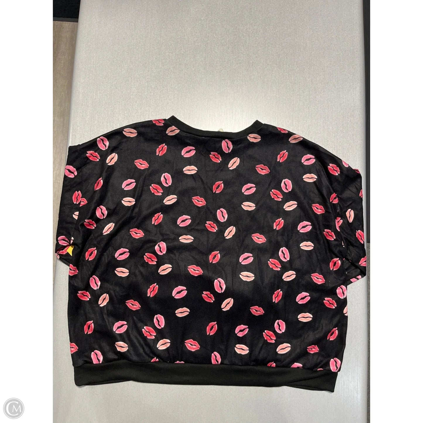 Top Long Sleeve By Bibi In Black, Size: Xl