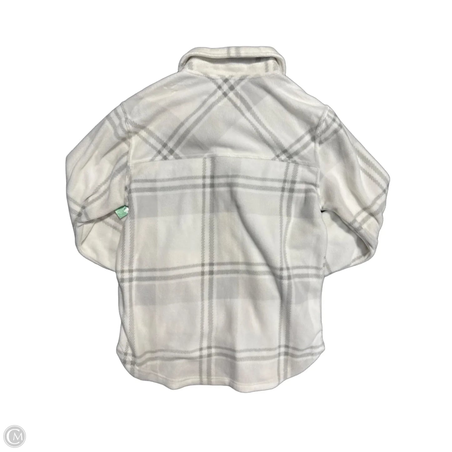 Top Long Sleeve By Thread And Supply In Grey & White, Size: M