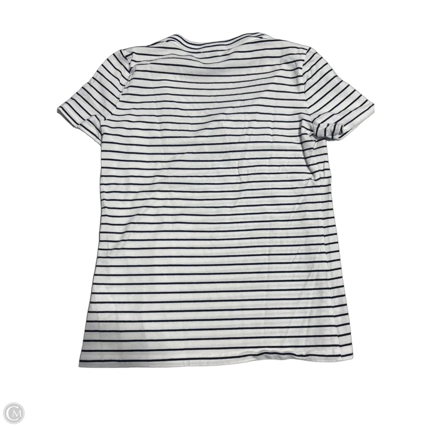 Top Short Sleeve By Nautica In Black & White, Size: S