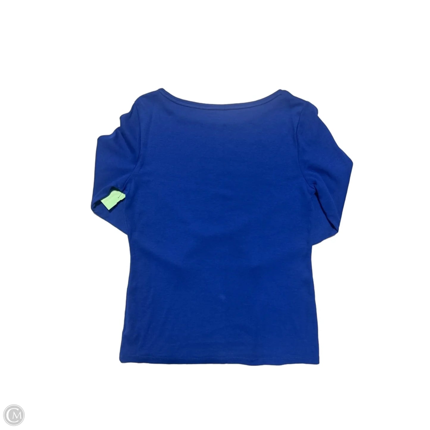Top 3/4 Sleeve By Talbots In Blue, Size: S