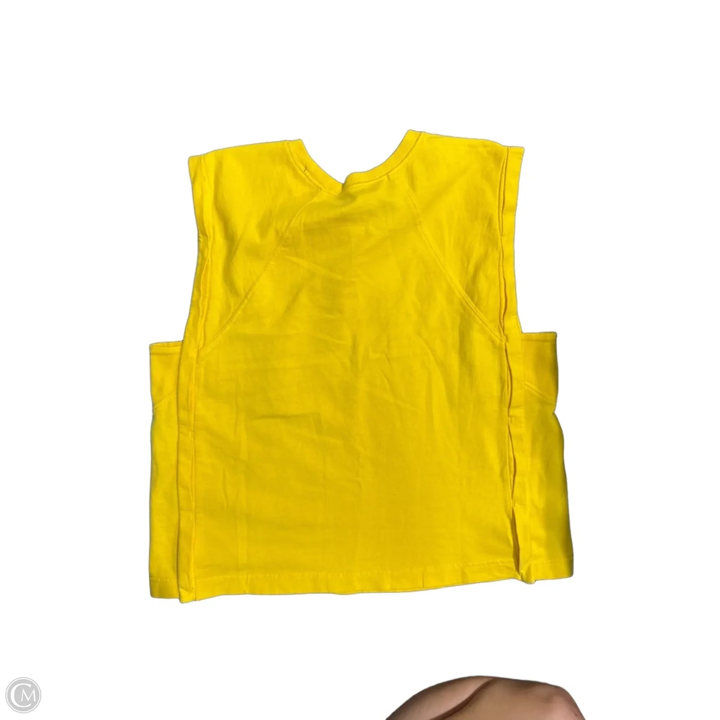 Top Short Sleeve By Double Zero In Yellow, Size: L