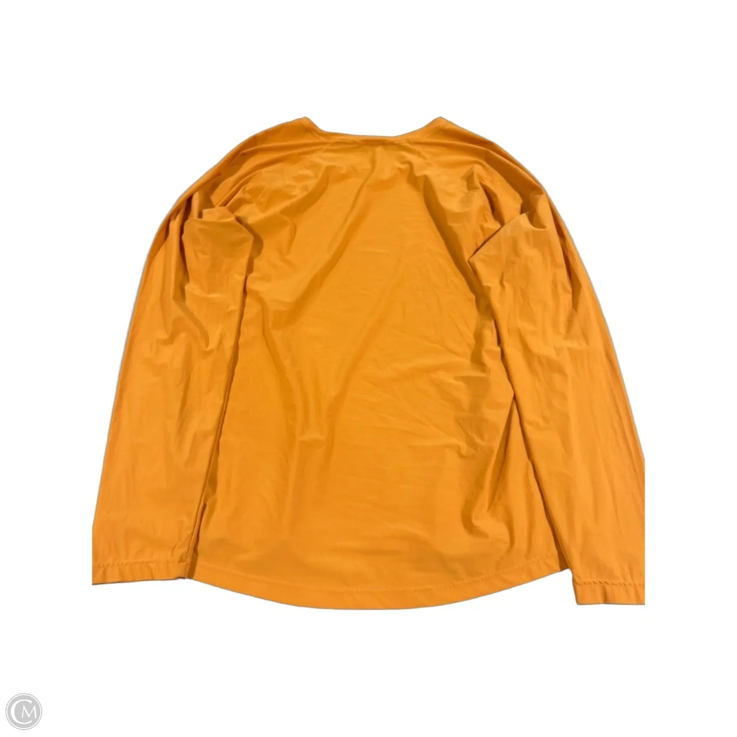 Athletic Top Long Sleeve Collar By Athleta In Orange, Size: L