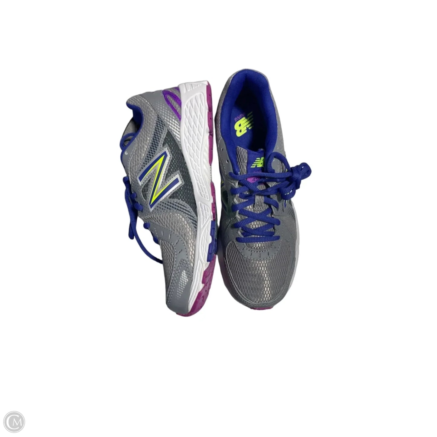 Shoes Sneakers By New Balance In Grey & Purple, Size: 8