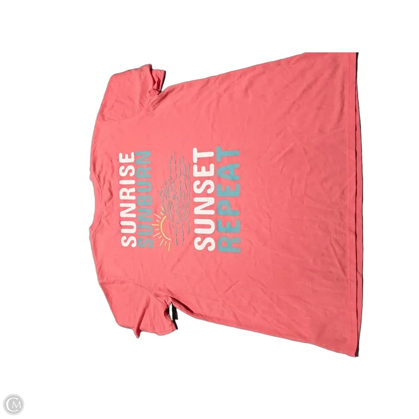 Top Short Sleeve Basic By Maurices In Coral, Size: Xl