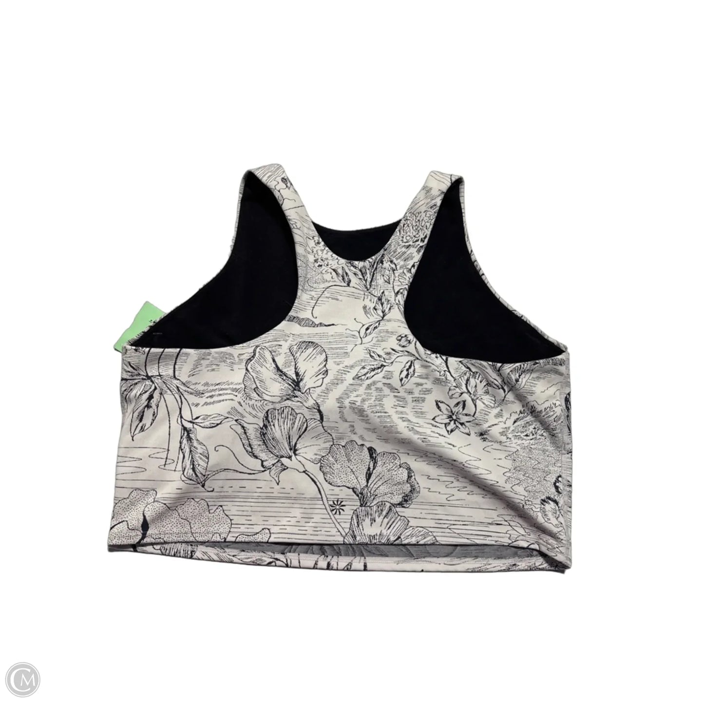 Athletic Tank Top By Athleta In Black & White, Size: Xl