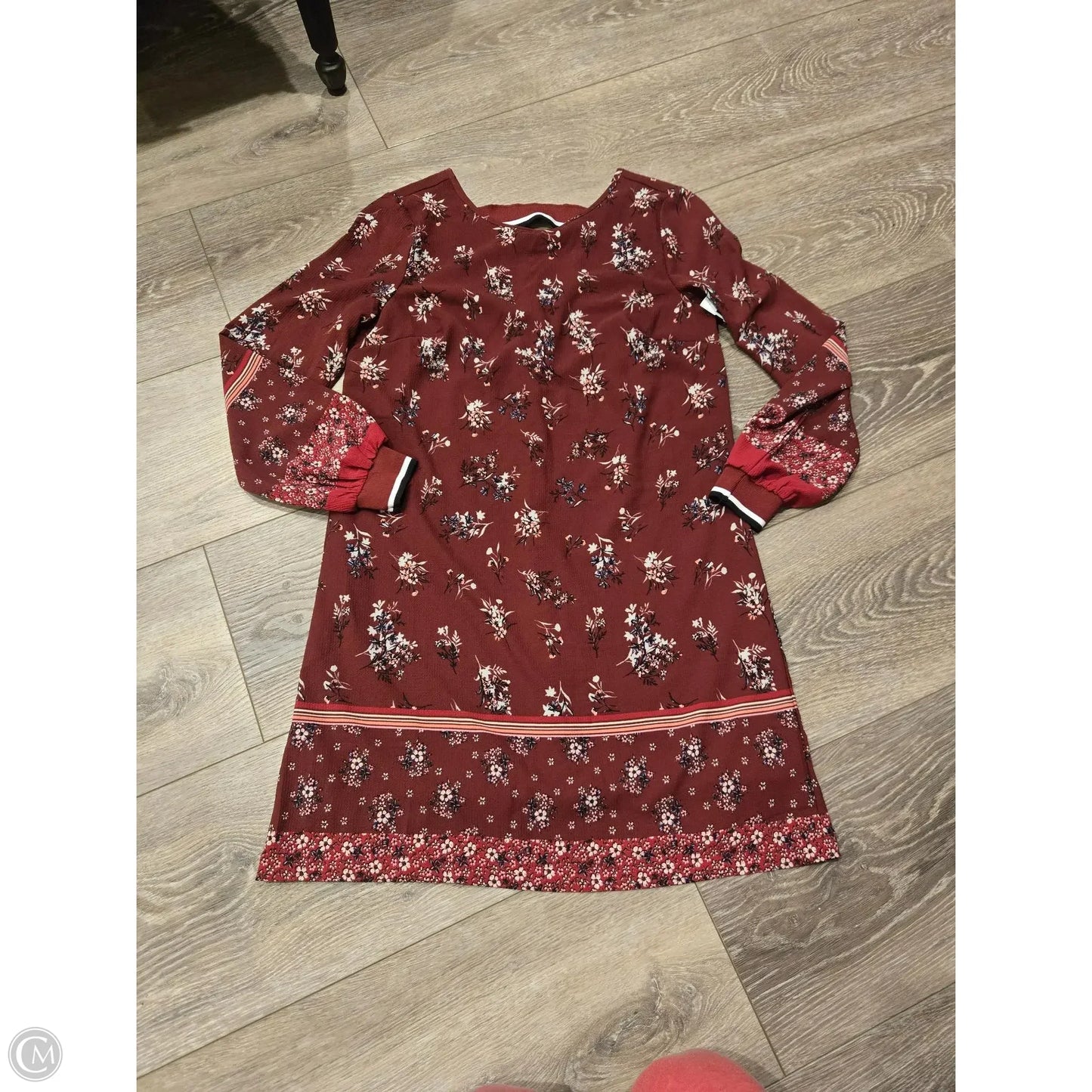 Dress Casual Midi By Maurices In Maroon, Size: S