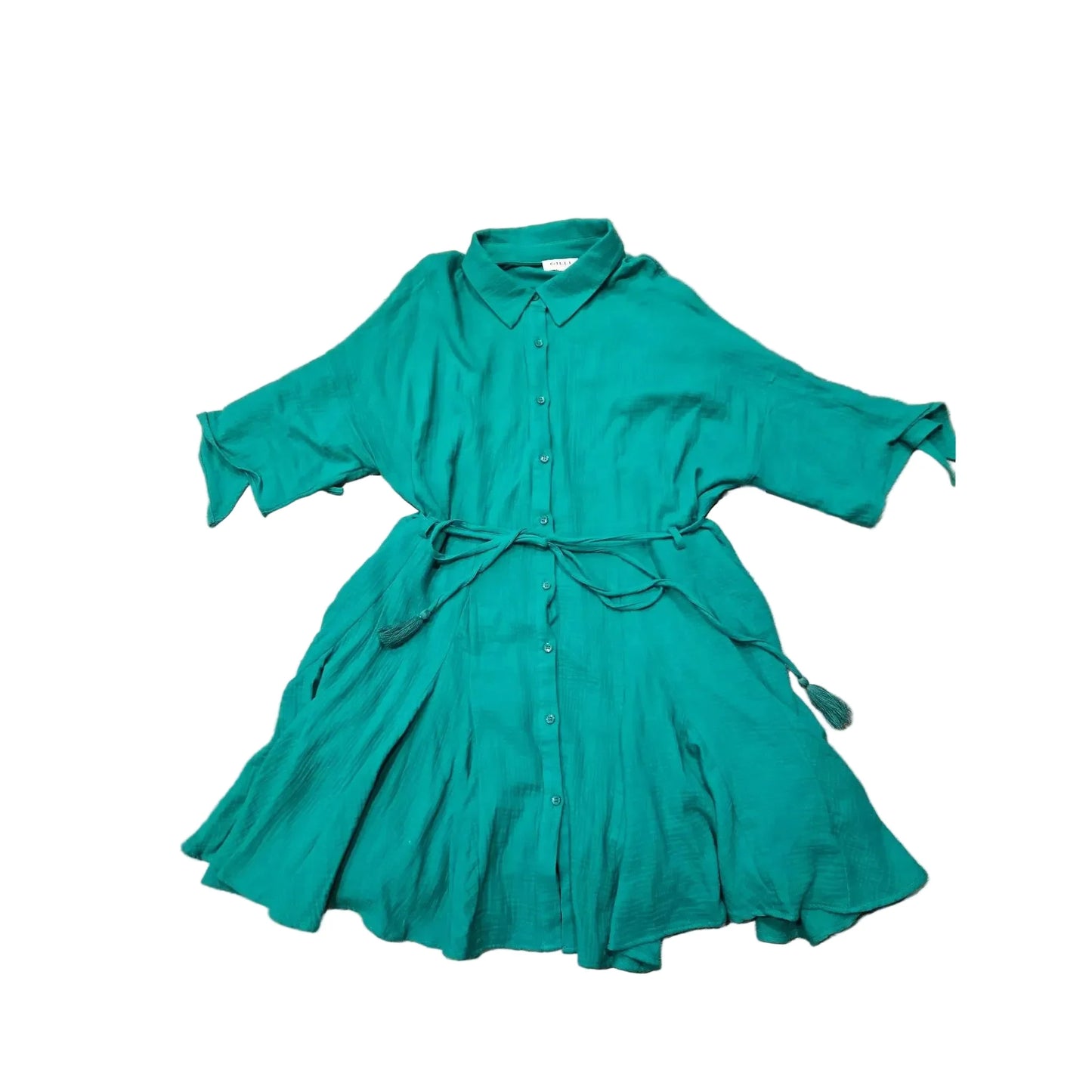Dress Casual Short By Gilli In Green, Size: 2x
