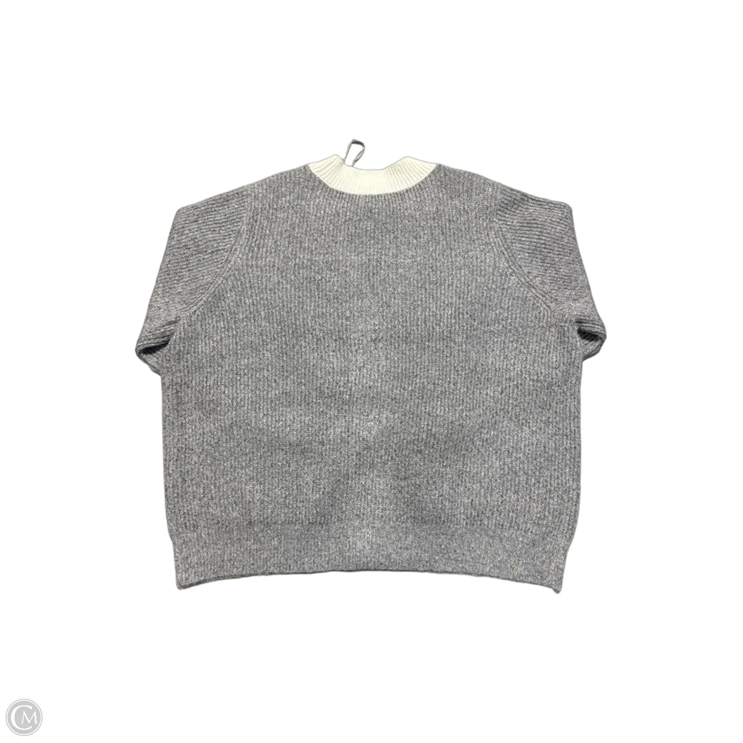 Cardigan By Cmc In Grey & White, Size: 2x