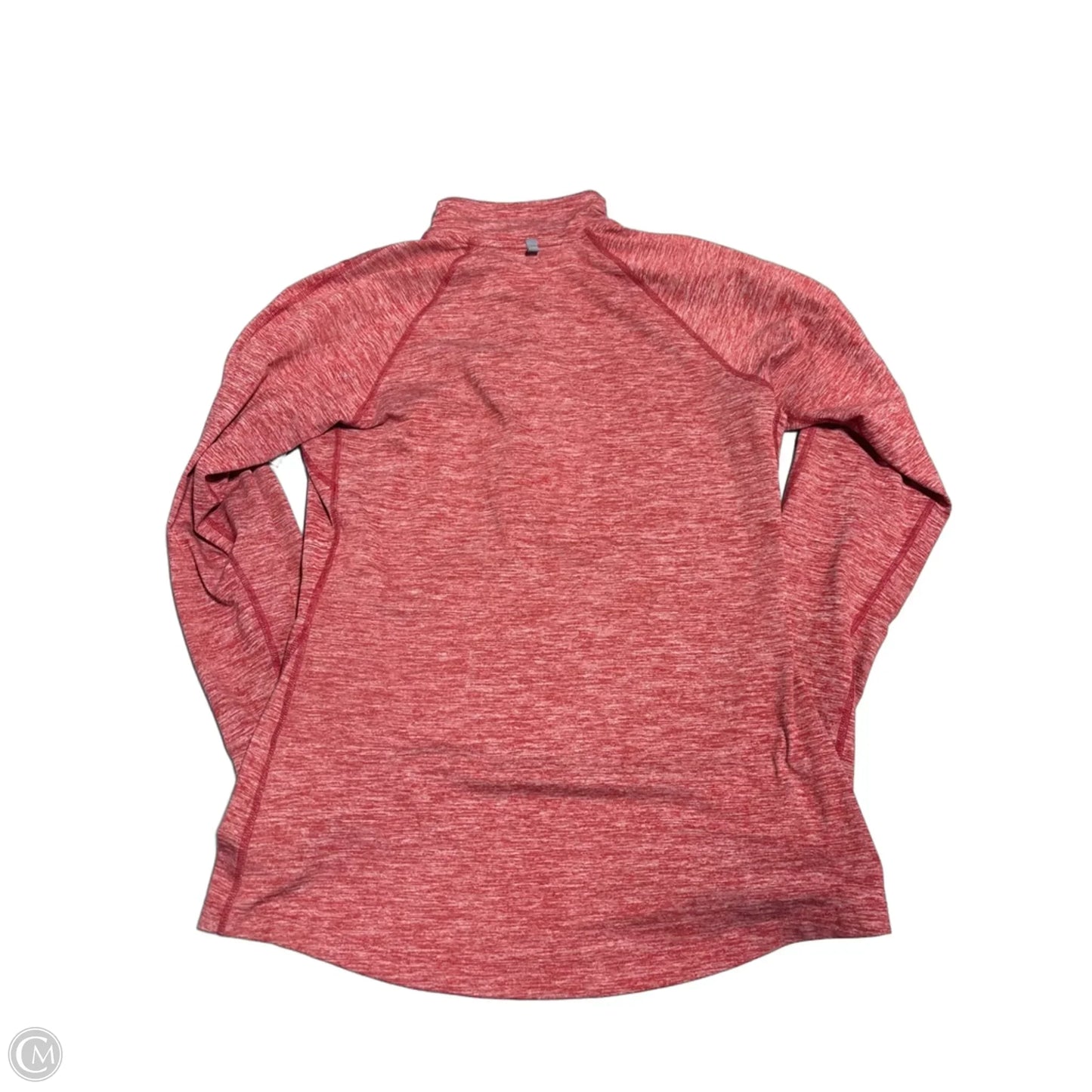 Athletic Top Long Sleeve Collar By Nike In Red, Size: S