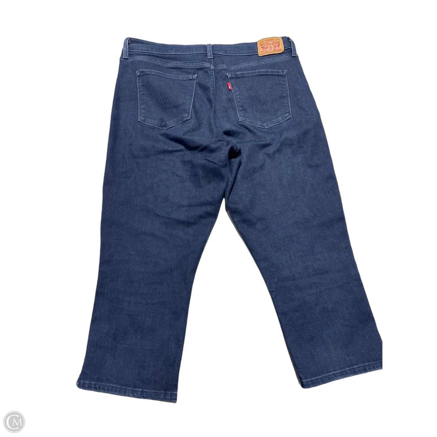 Jeans Skinny By Levis In Blue Denim, Size: 12