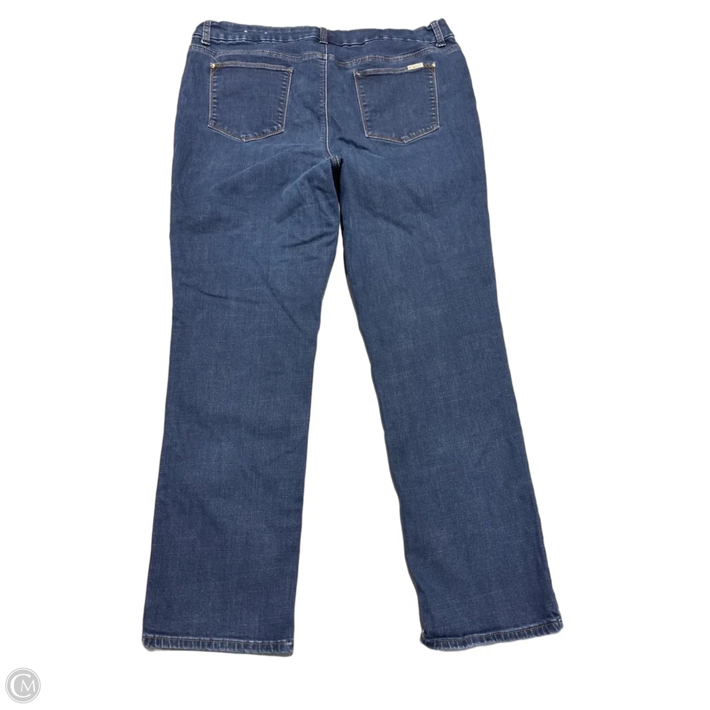 Jeans Straight By Chicos In Blue Denim, Size: 16