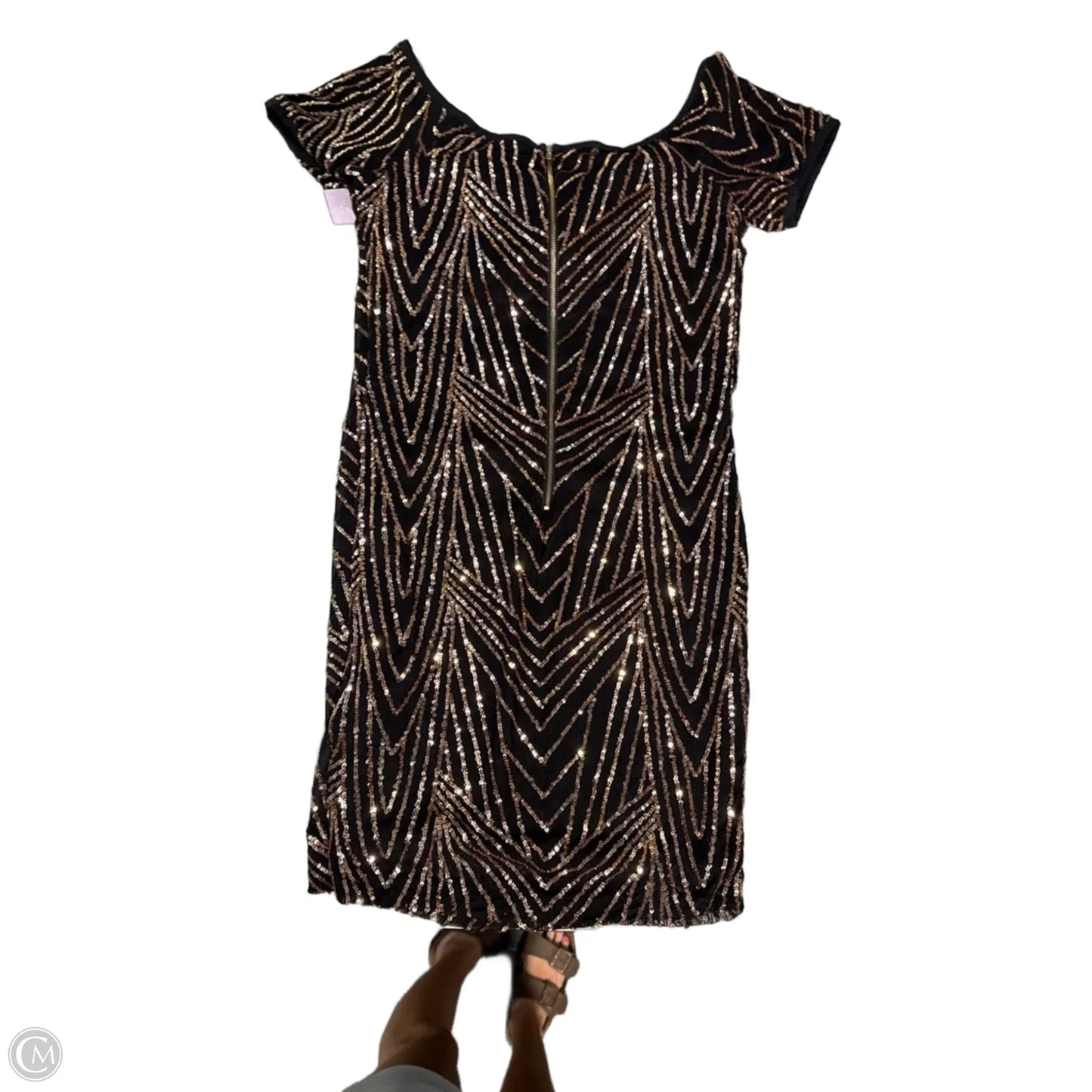 Dress Party Short By Iris In Rose Gold, Size: S