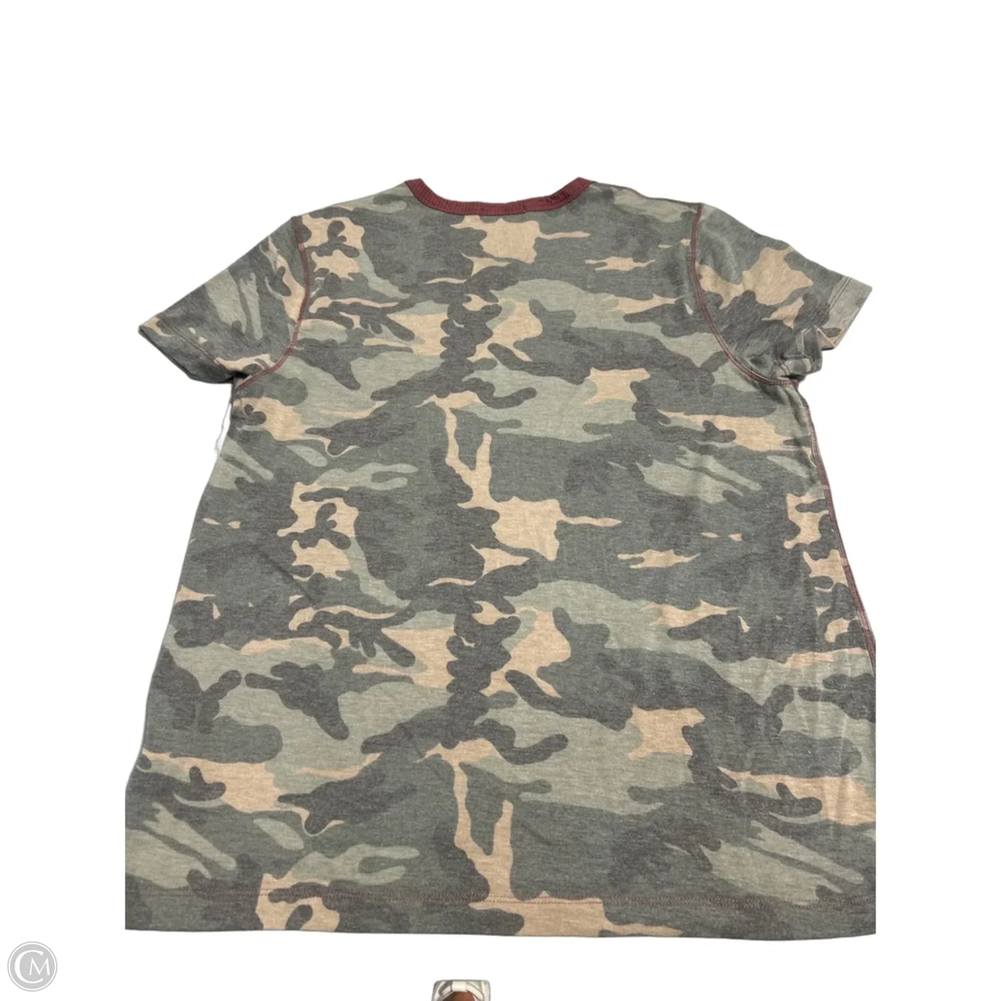 Top Short Sleeve By Cmc In Camouflage Print, Size: Xl