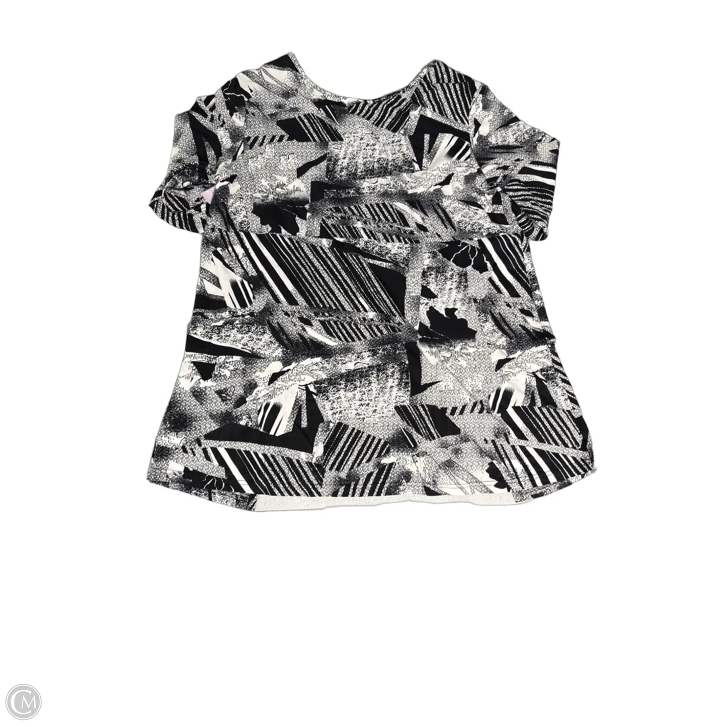 Top 3/4 Sleeve By Parsley & Sage In Black & White, Size: L