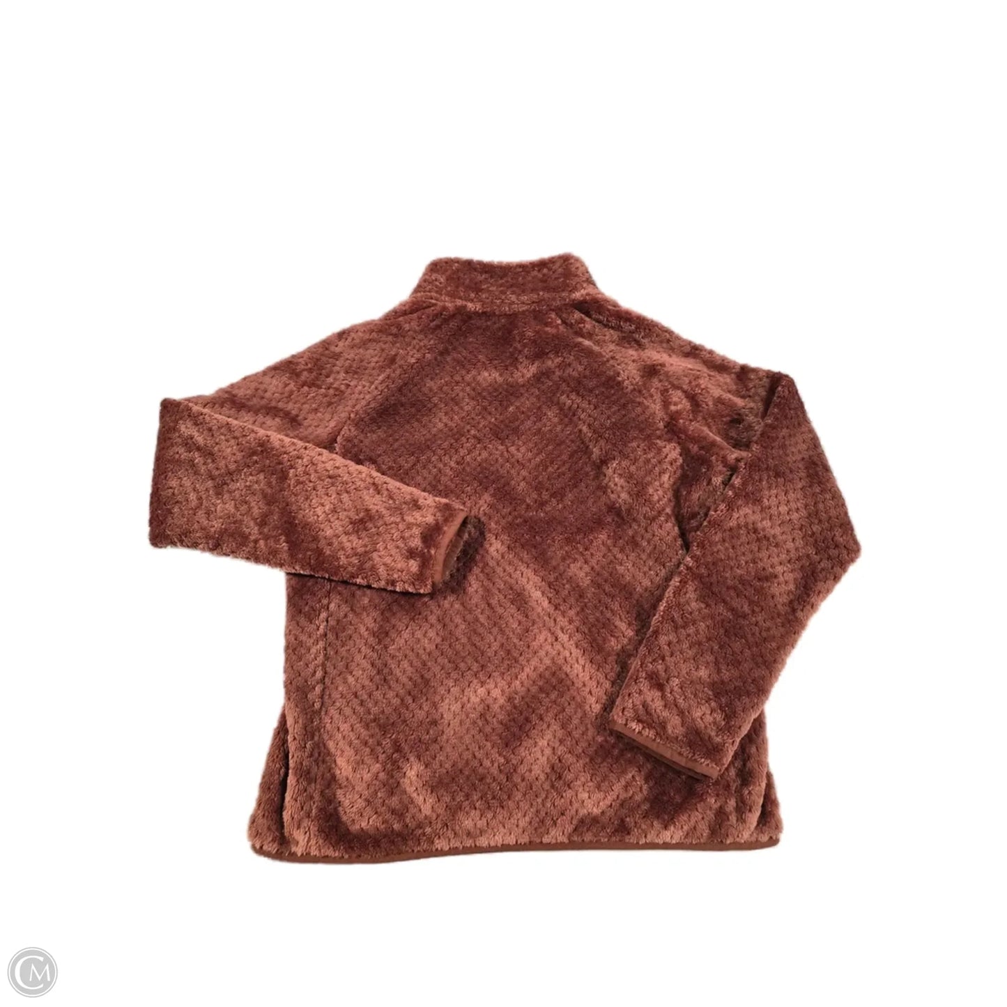 Jacket Fleece By Eddie Bauer In Brown, Size: M