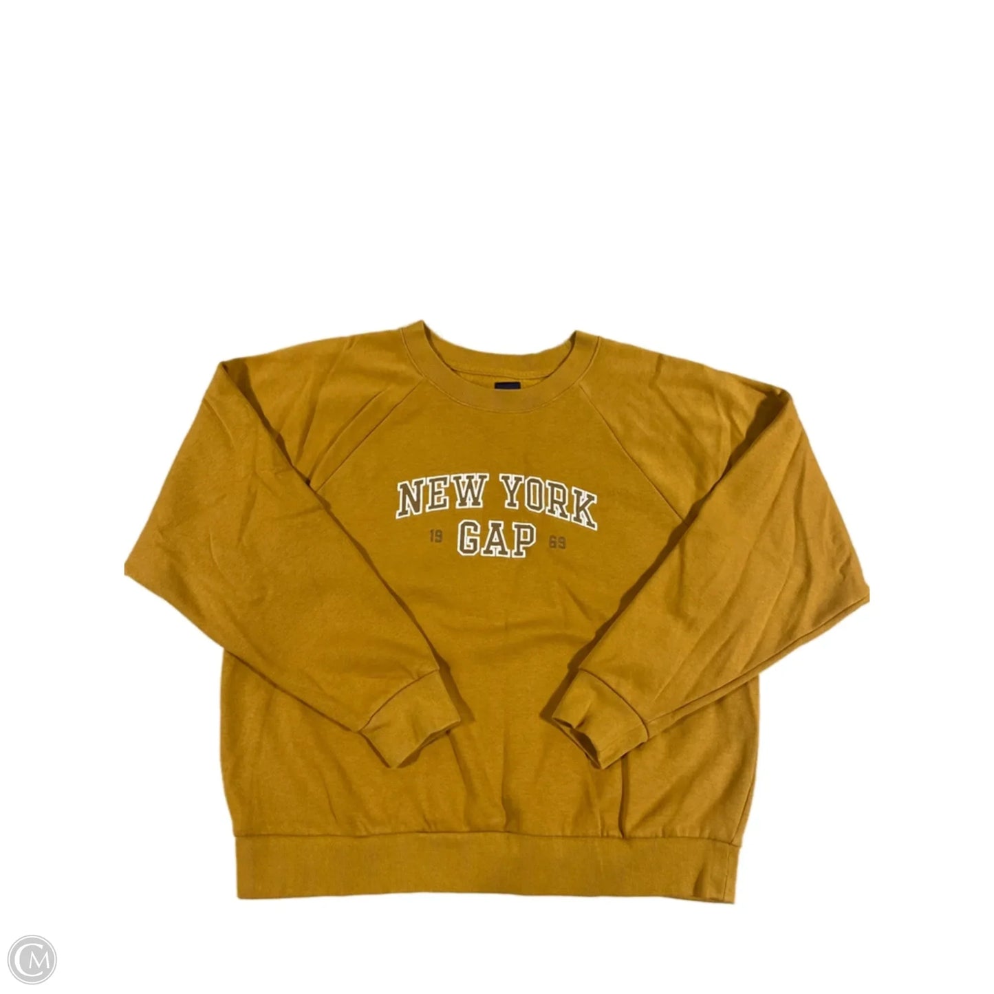 Top Long Sleeve By Gap In Yellow, Size: M