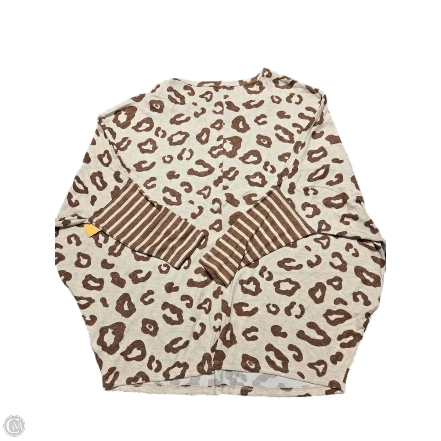 Top Long Sleeve By Maurices In Animal Print, Size: Xxl