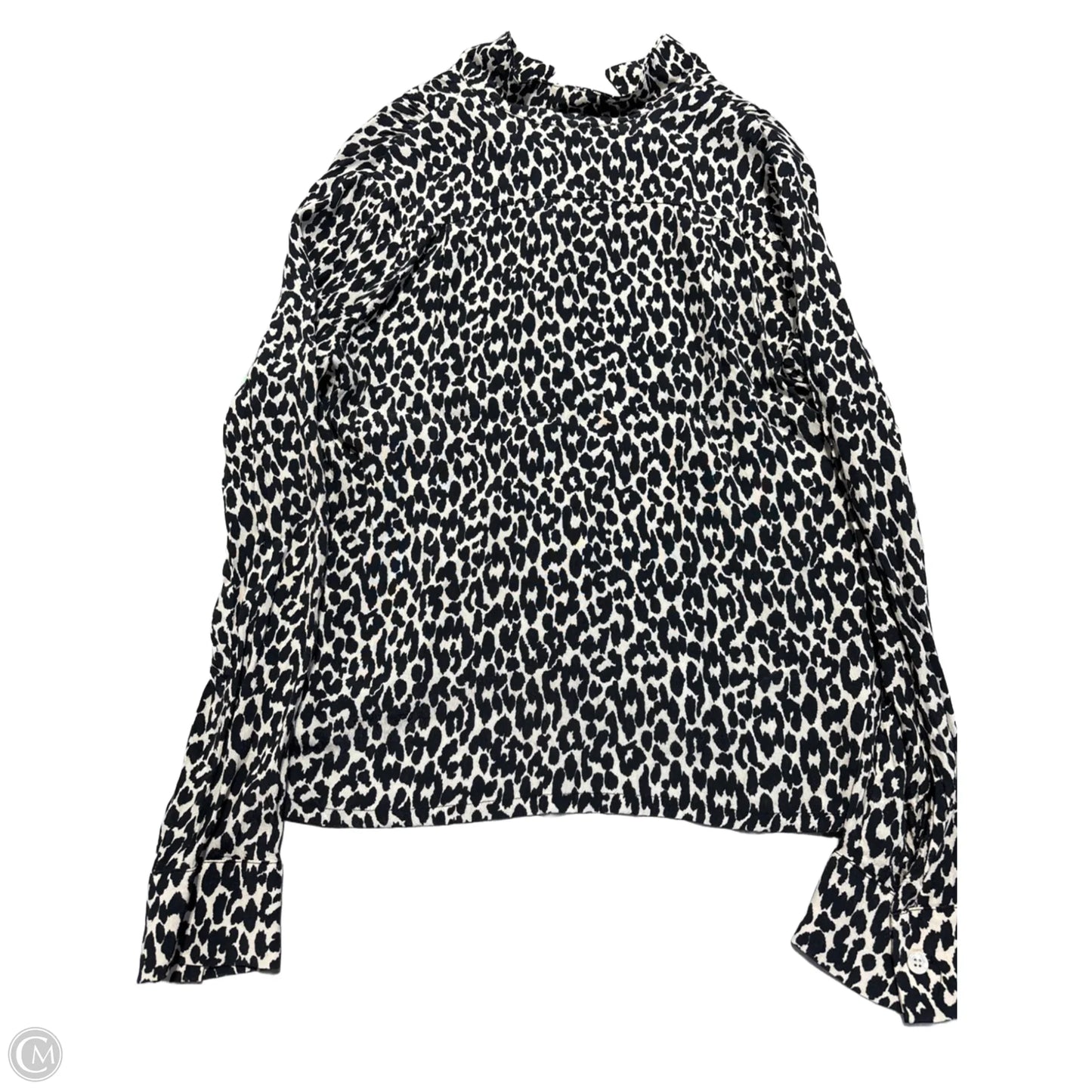 Blouse Long Sleeve By Karen Kane In Animal Print, Size: S