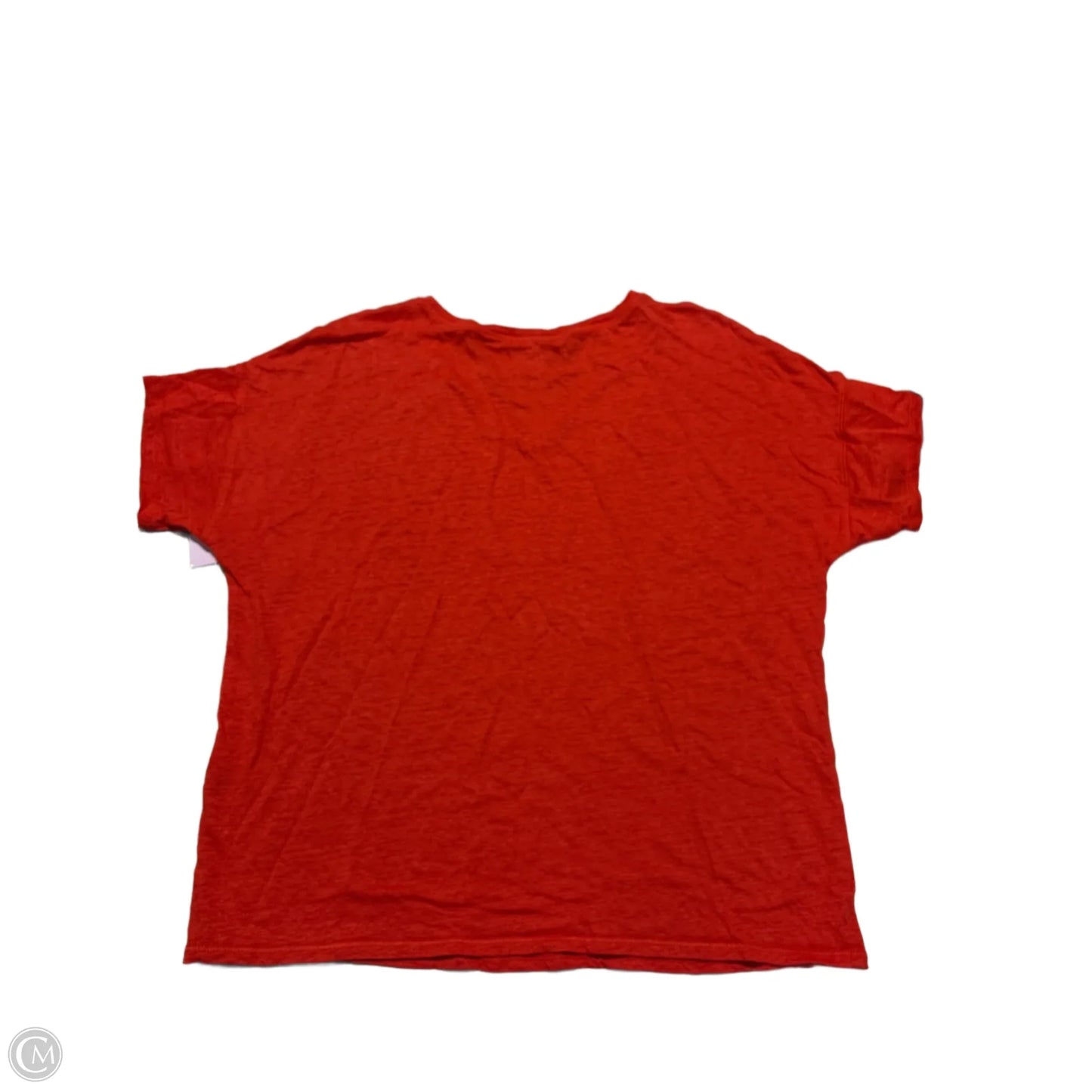 Top Short Sleeve By Chicos In Orange, Size: L