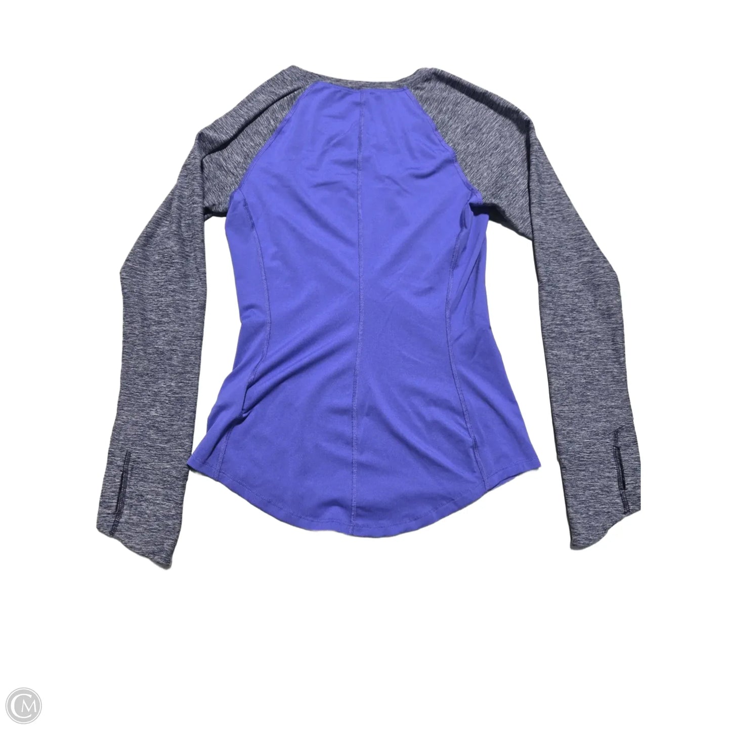 Athletic Top Long Sleeve Collar By The North Face In Purple, Size: Xs