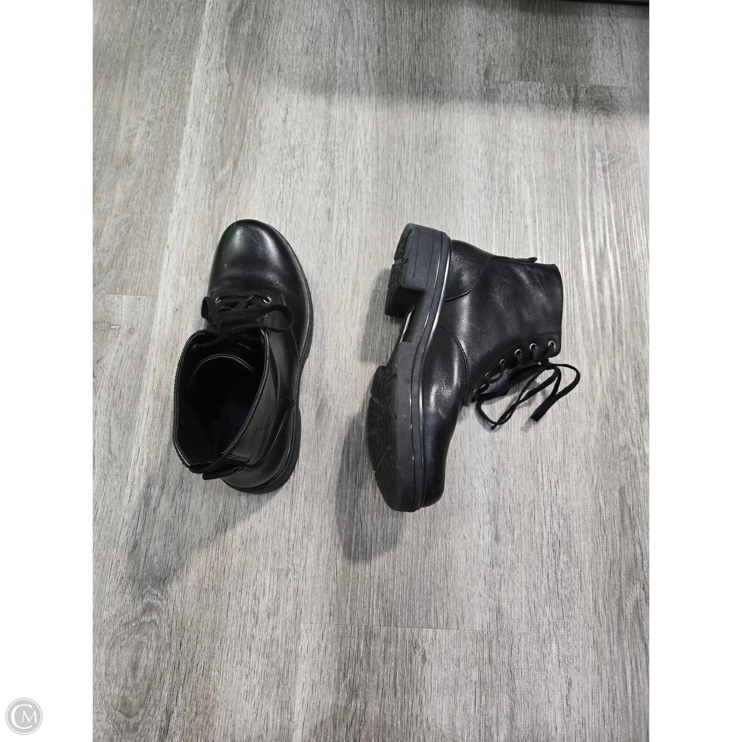 Boots Ankle Flats By Abeo In Black, Size: 9