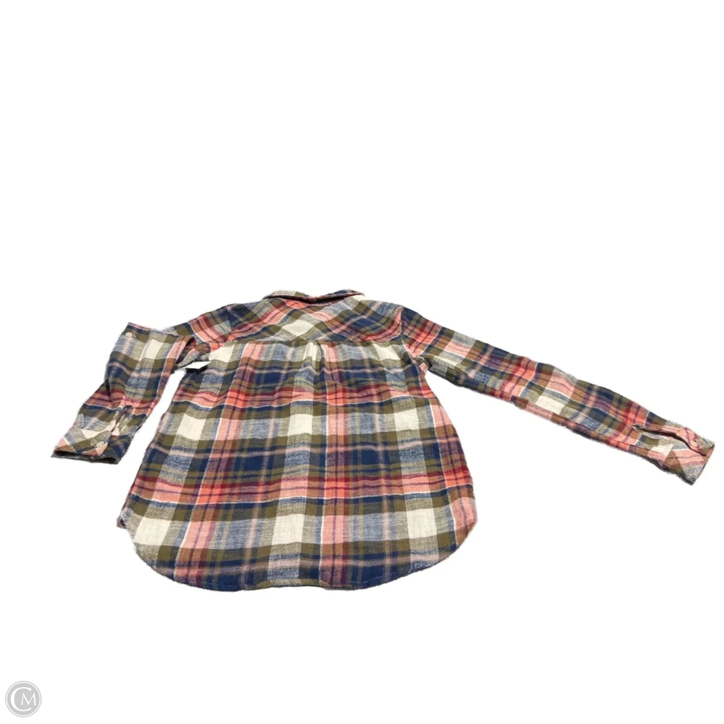 Top Long Sleeve By Altard State In Plaid Pattern, Size: Xs