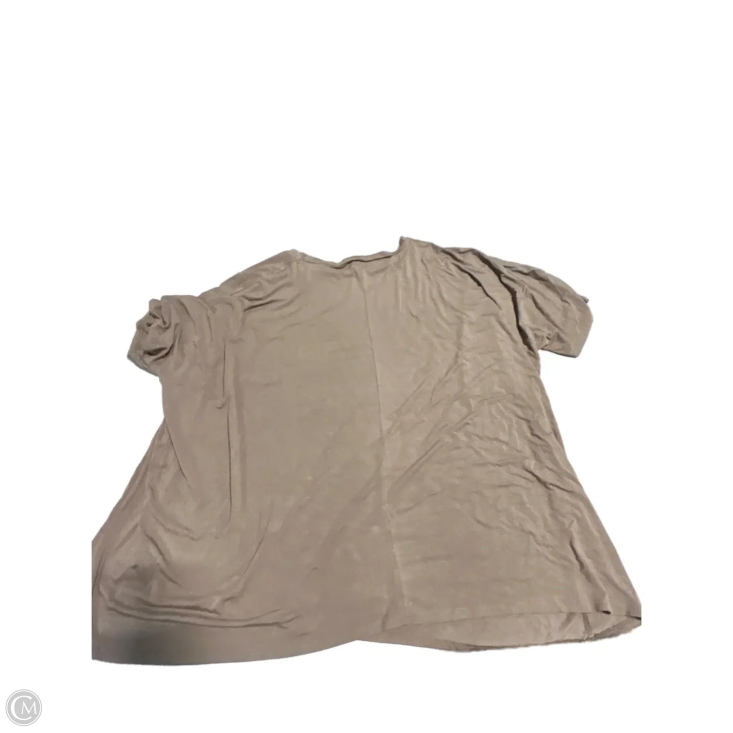 Top Short Sleeve Basic By Zenana Outfitters In Brown, Size: L