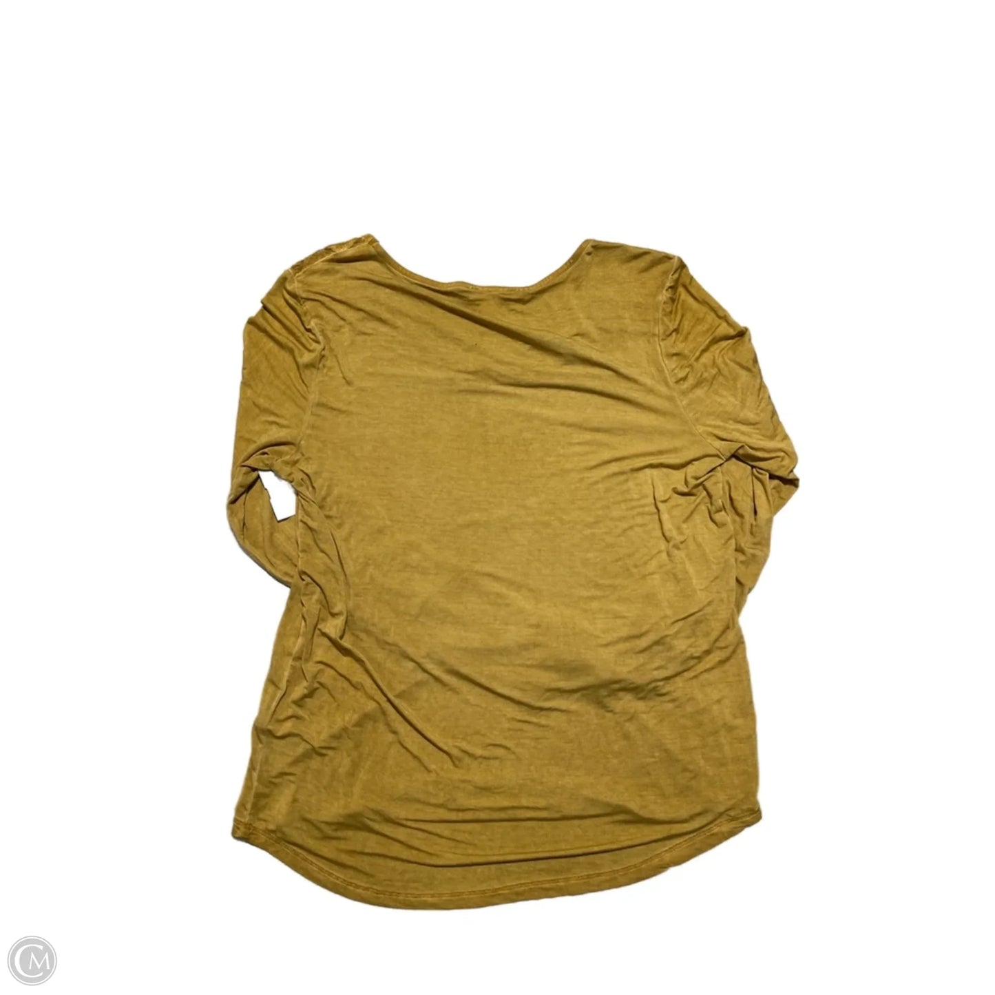 Top Long Sleeve By Tribal In Yellow, Size: M