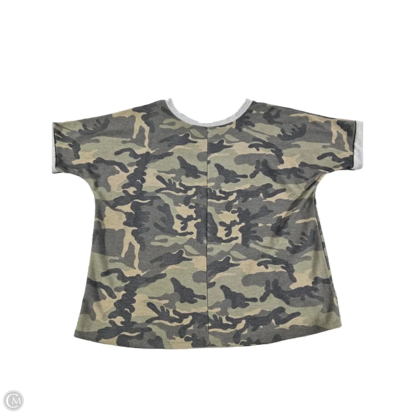 Top Short Sleeve By Jodifl In Camouflage Print, Size: L