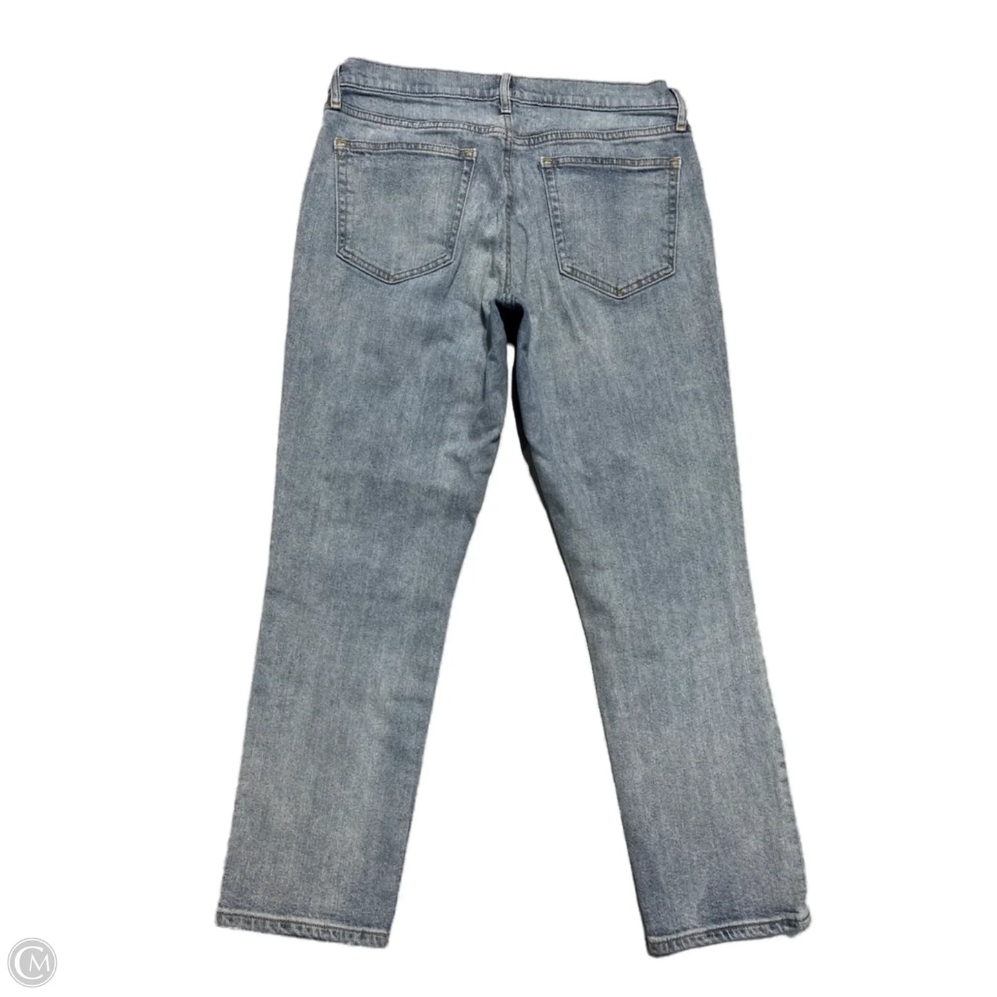 Jeans Straight By Gap In Blue Denim, Size: 8