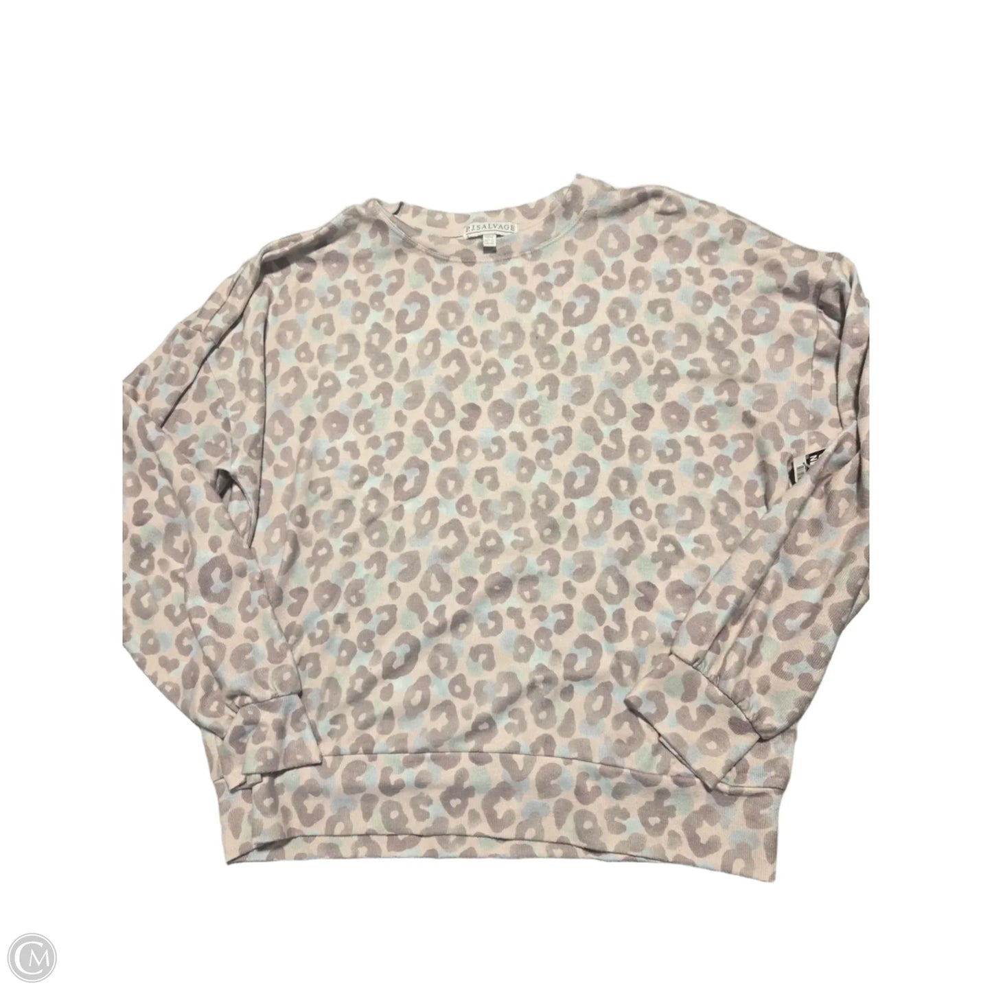 Top Long Sleeve Basic By Cme In Animal Print, Size: M