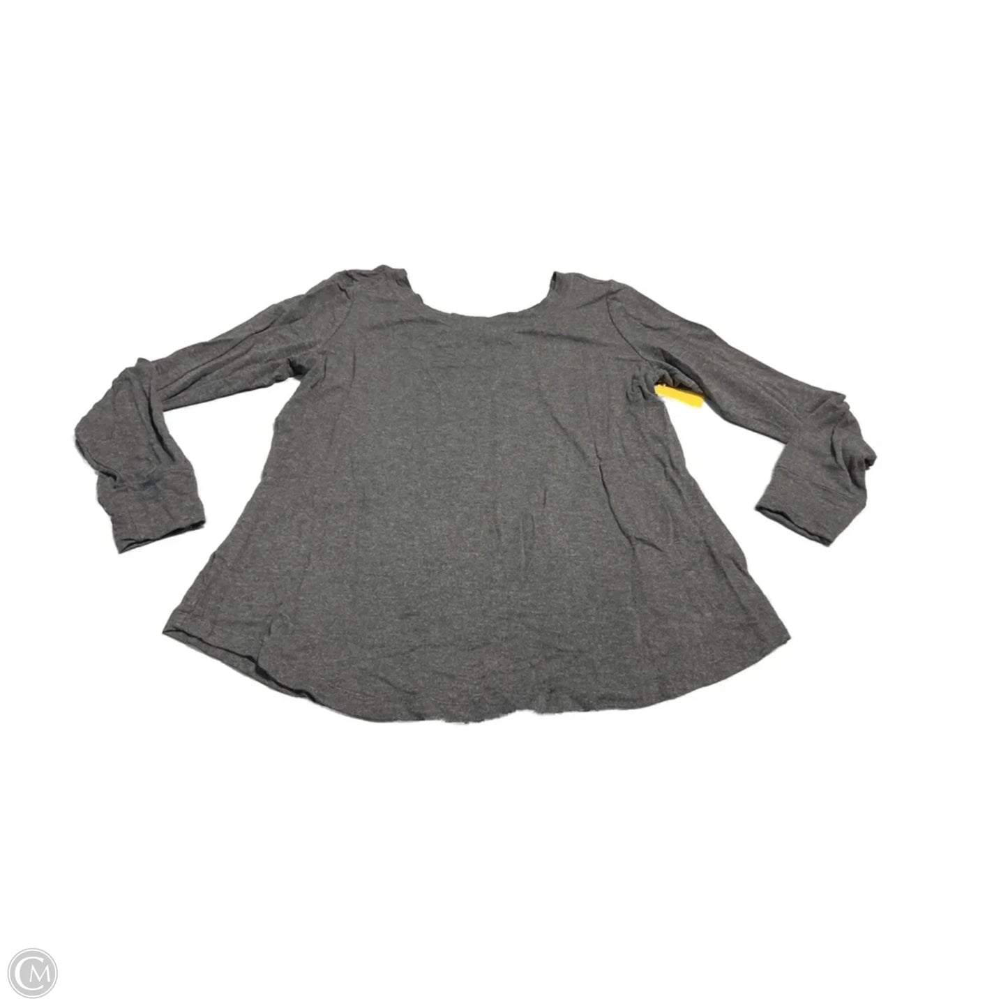 Top Long Sleeve Basic By Cabi In Grey, Size: M