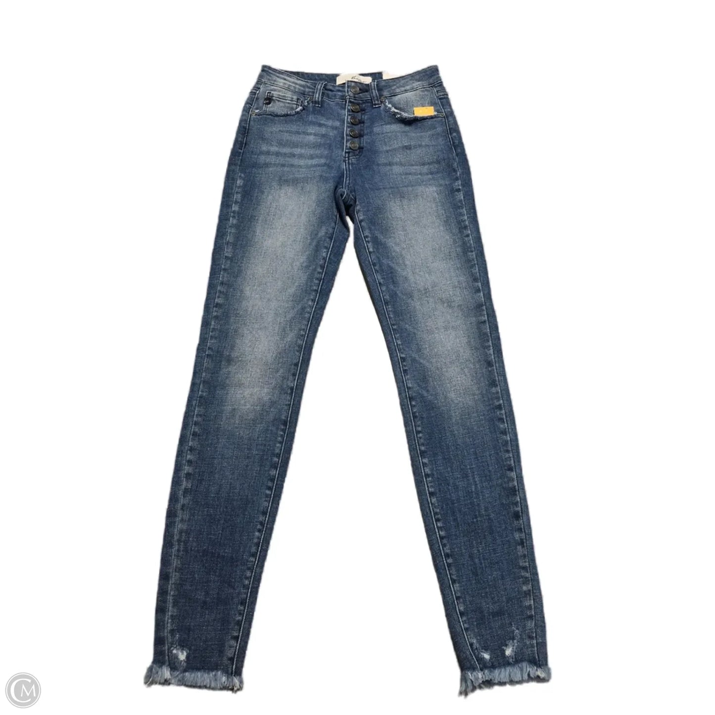 Jeans Skinny By Kancan In Blue Denim, Size: 0