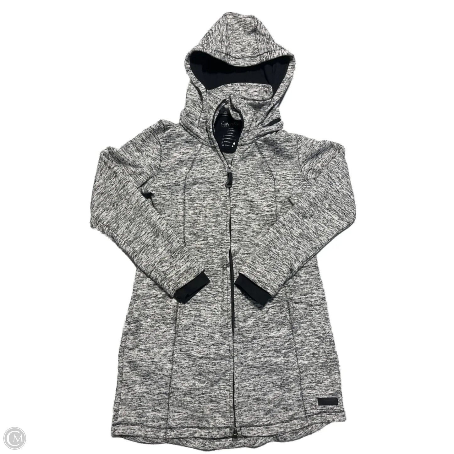 Jacket Fleece By Calvin Klein Performance In Black & White, Size: M