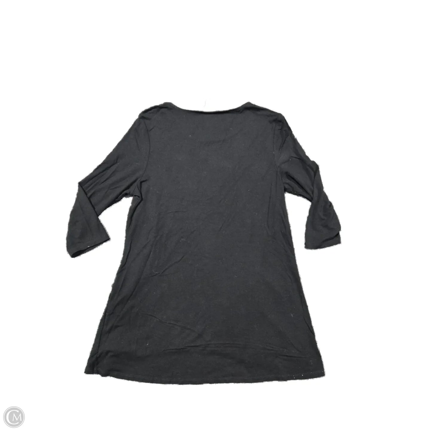 Top Long Sleeve Basic By Chicos In Black, Size: Mp