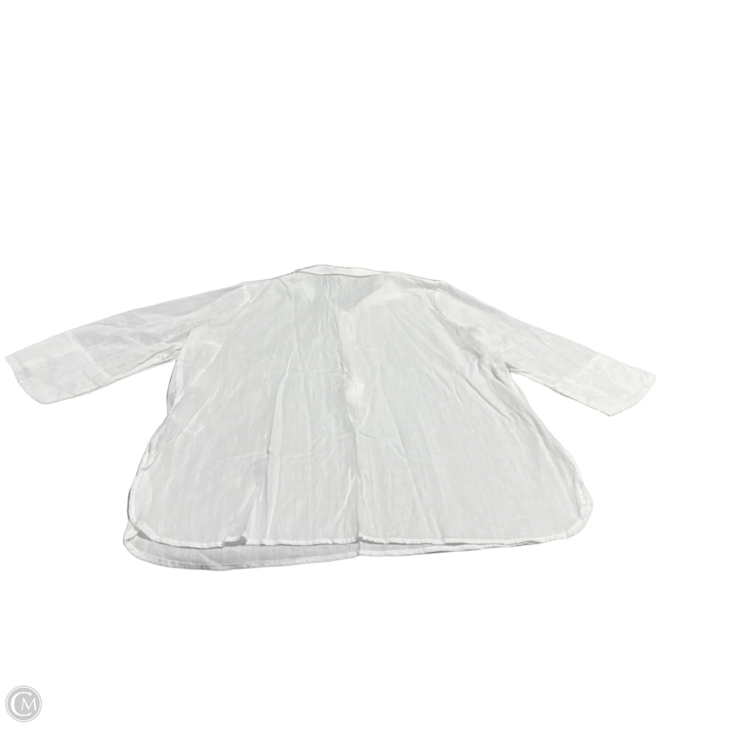 Top 3/4 Sleeve By Cmc In White, Size: Xl