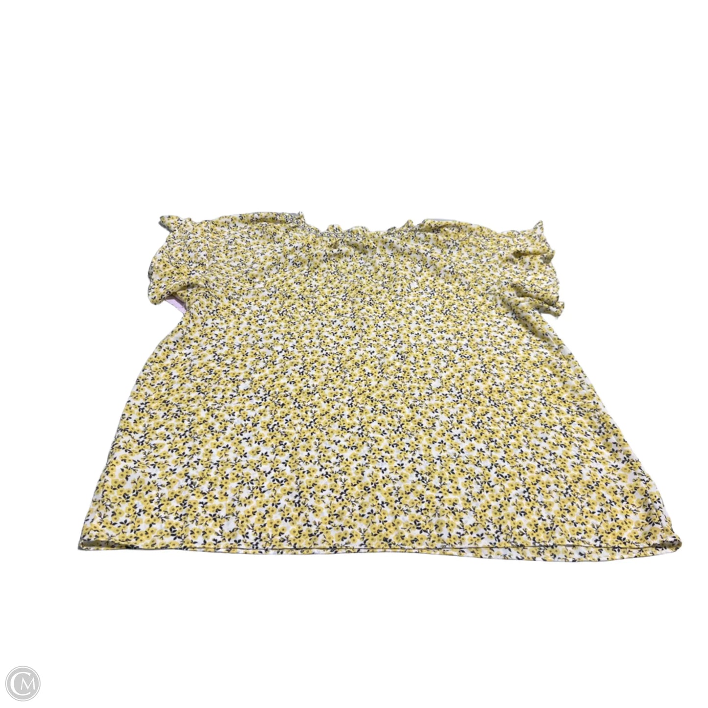 Blouse Short Sleeve By Max Studio In Floral Print, Size: Xl