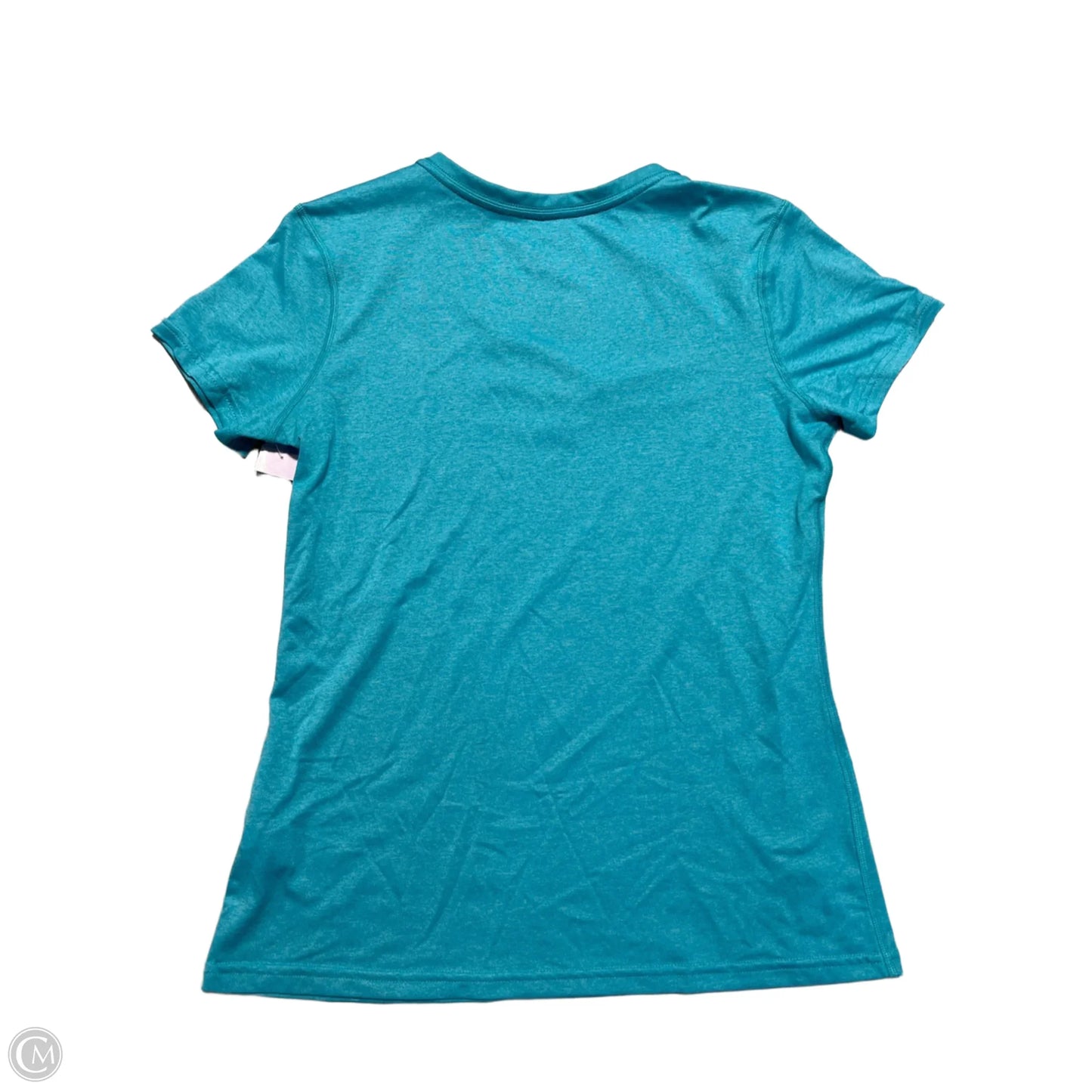 Athletic Top Short Sleeve By Nike In Aqua, Size: M