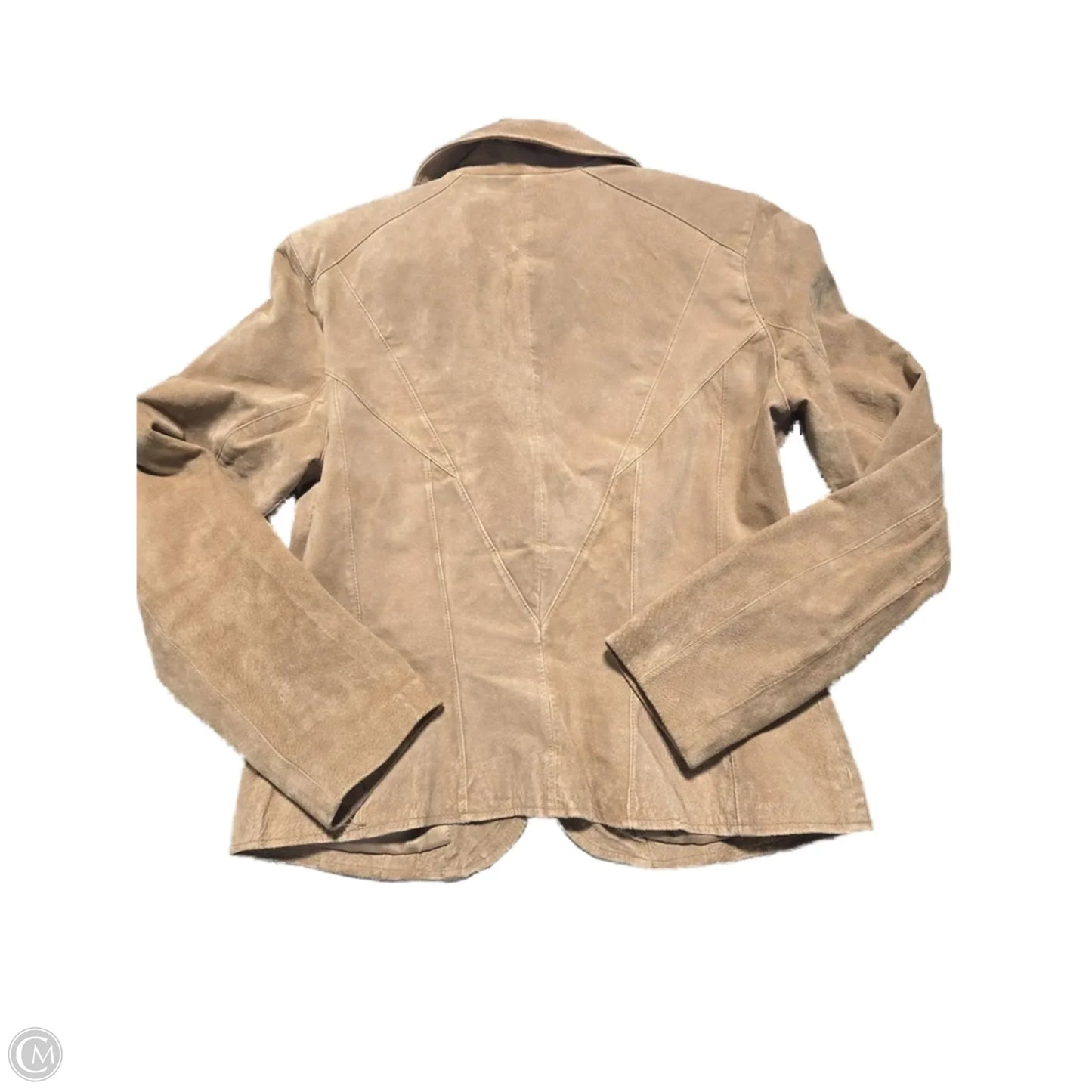 Jacket Leather By Cmc In Tan, Size: 6
