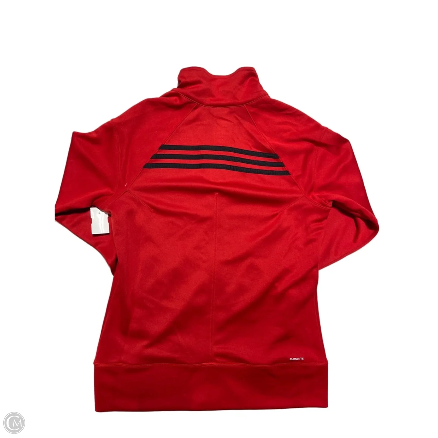 Athletic Jacket By Adidas In Red, Size: L