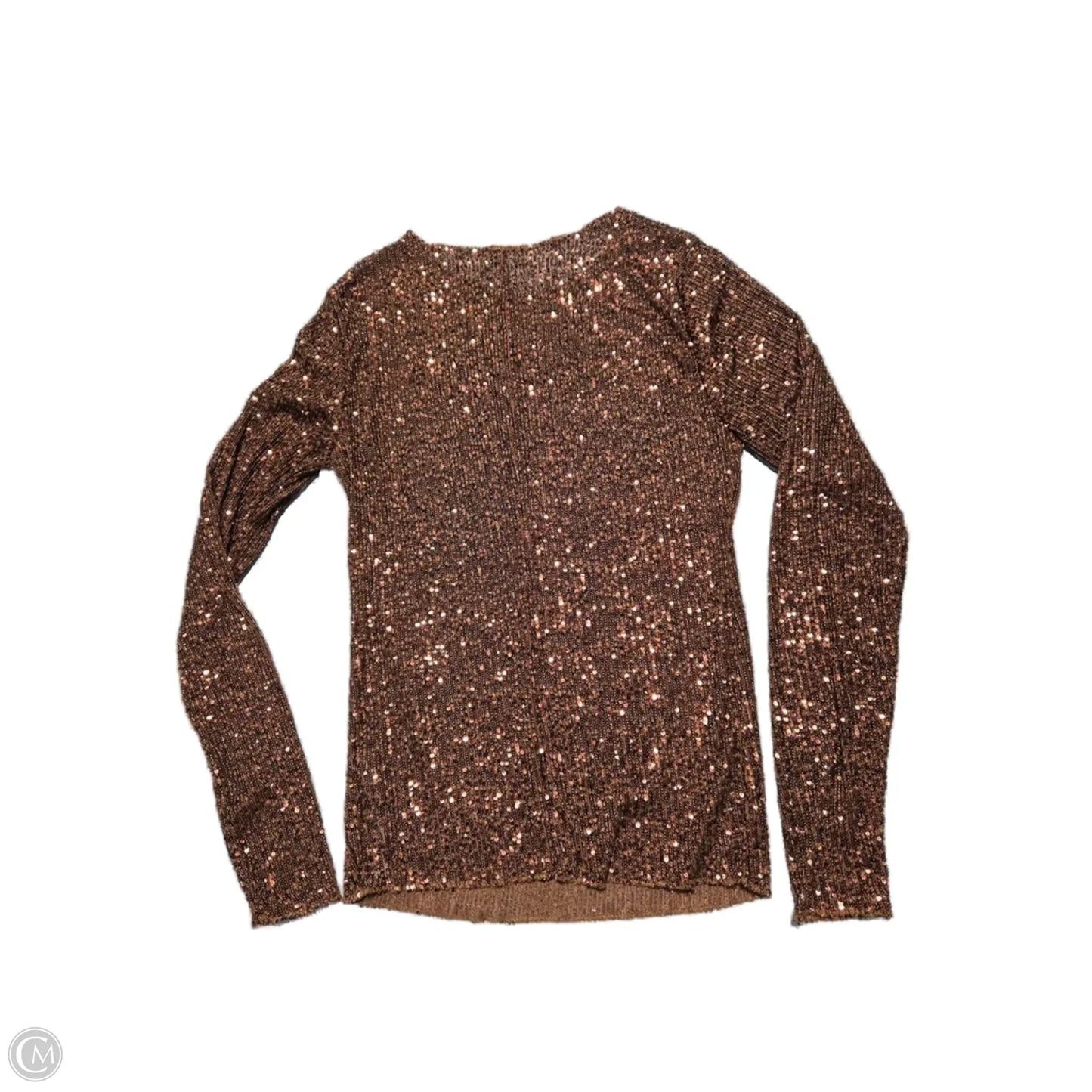Top Long Sleeve By Free People In Brown, Size: M