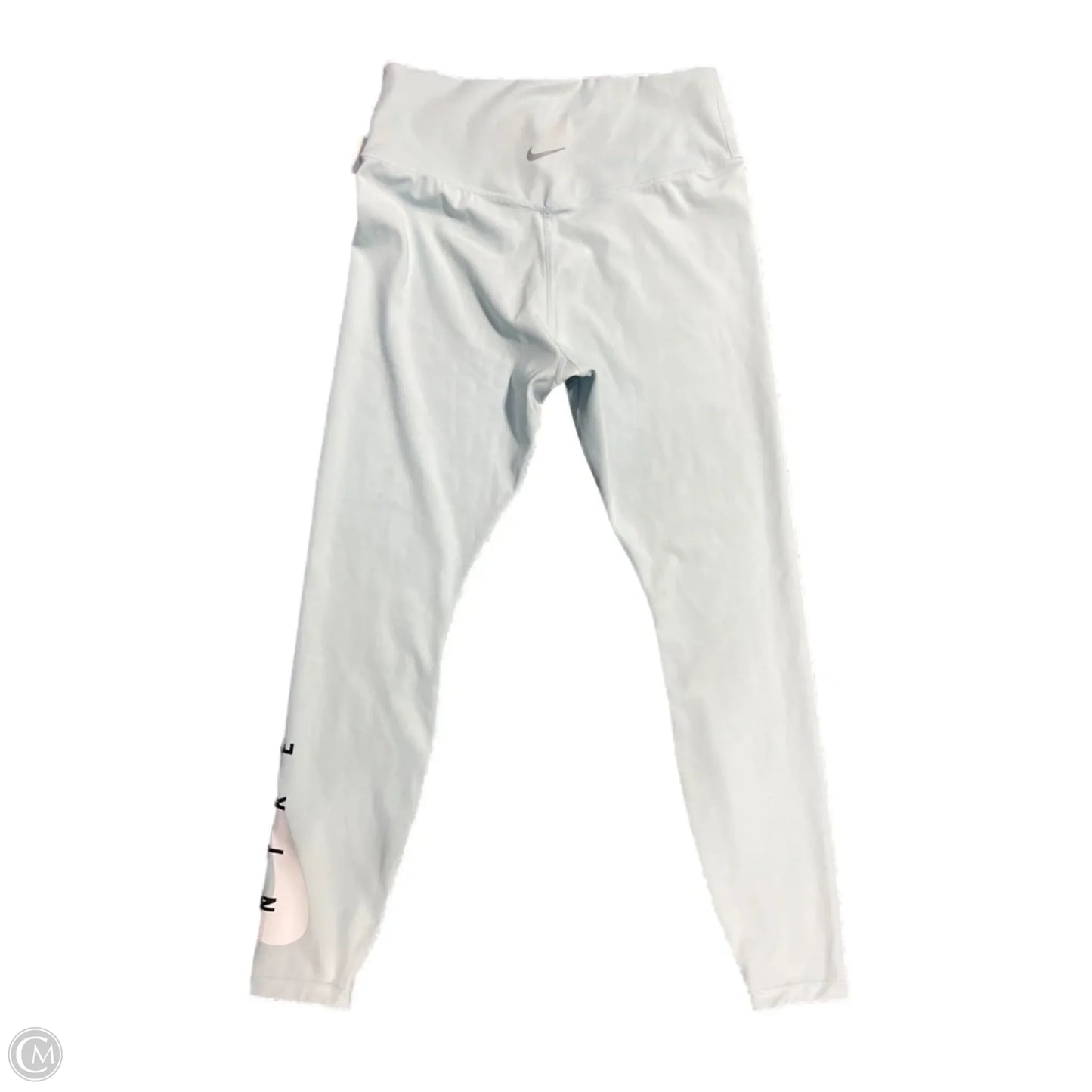 Athletic Leggings By Nike In Blue, Size: M