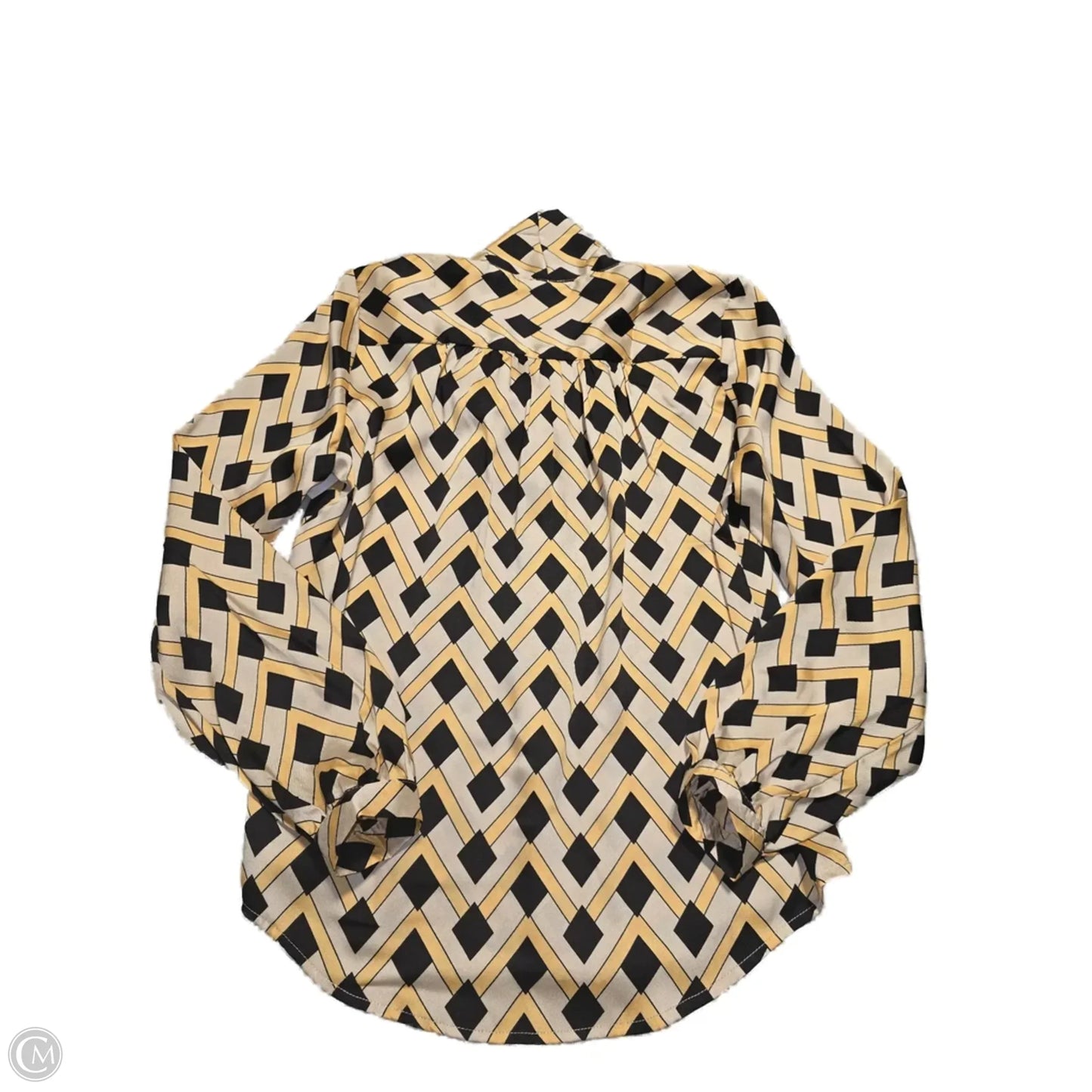 Top Long Sleeve By Elie Tahari In Geometric Pattern, Size: S