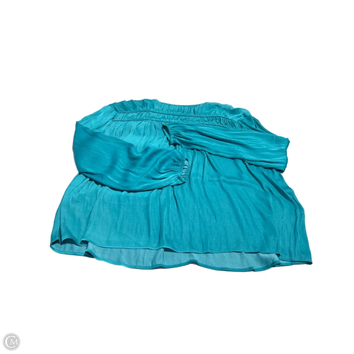 Top Long Sleeve Basic By Liverpool In Teal, Size: L