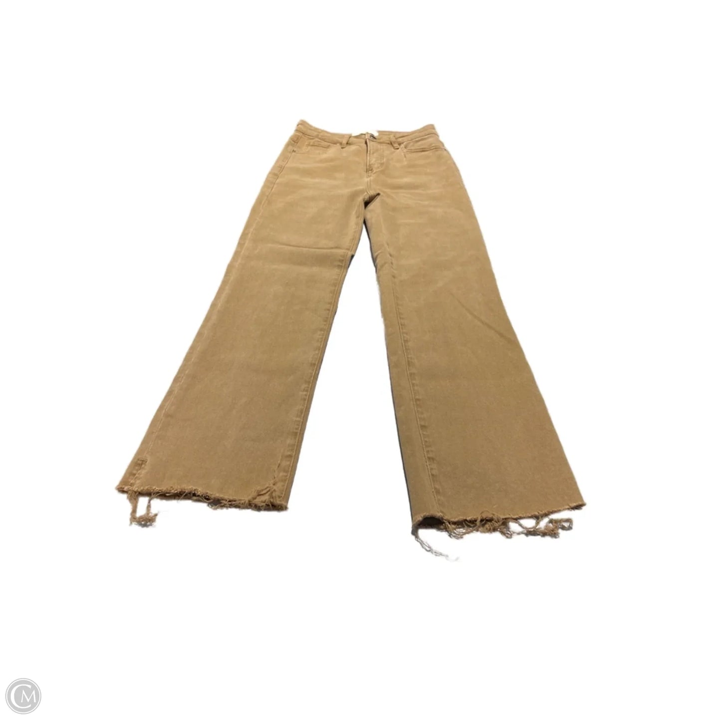 Jeans Straight By Risen In Tan Denim, Size: 6