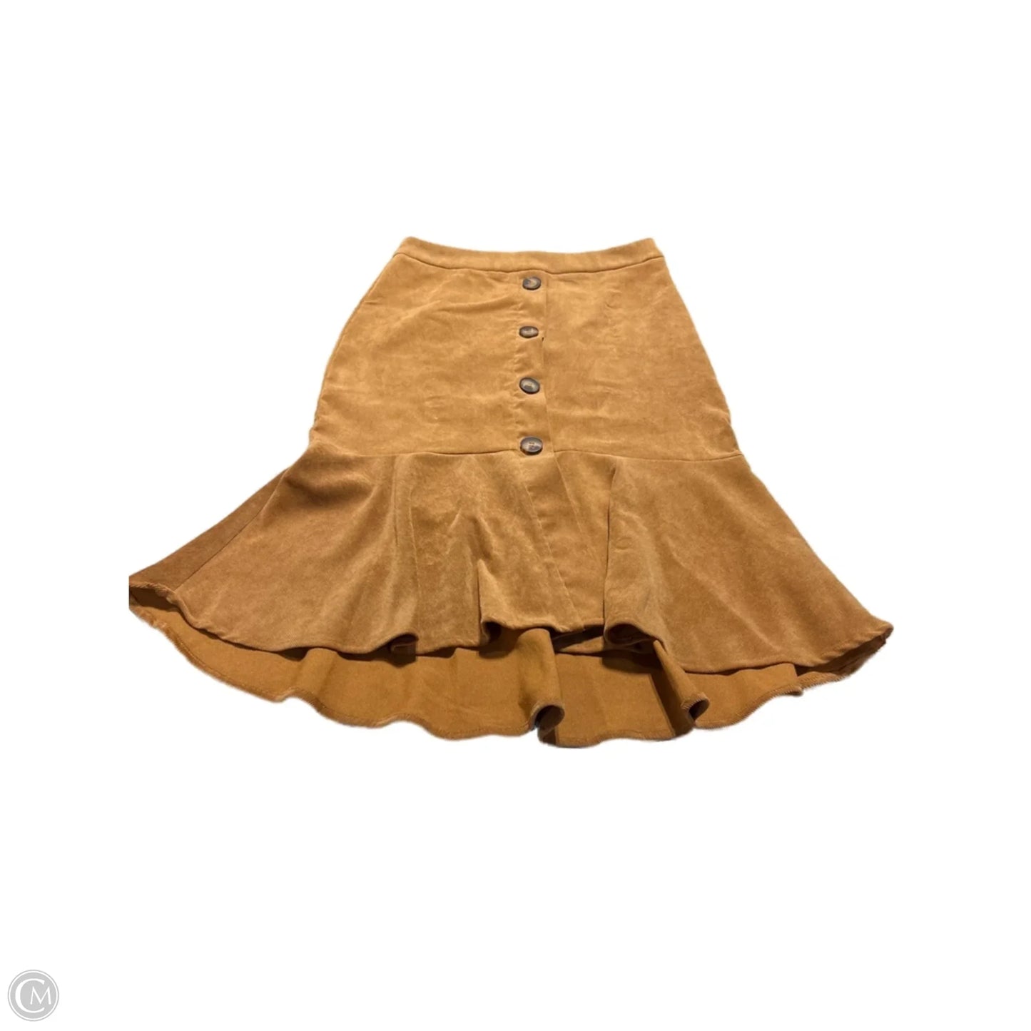 Skirt Midi By Cme In Tan, Size: M