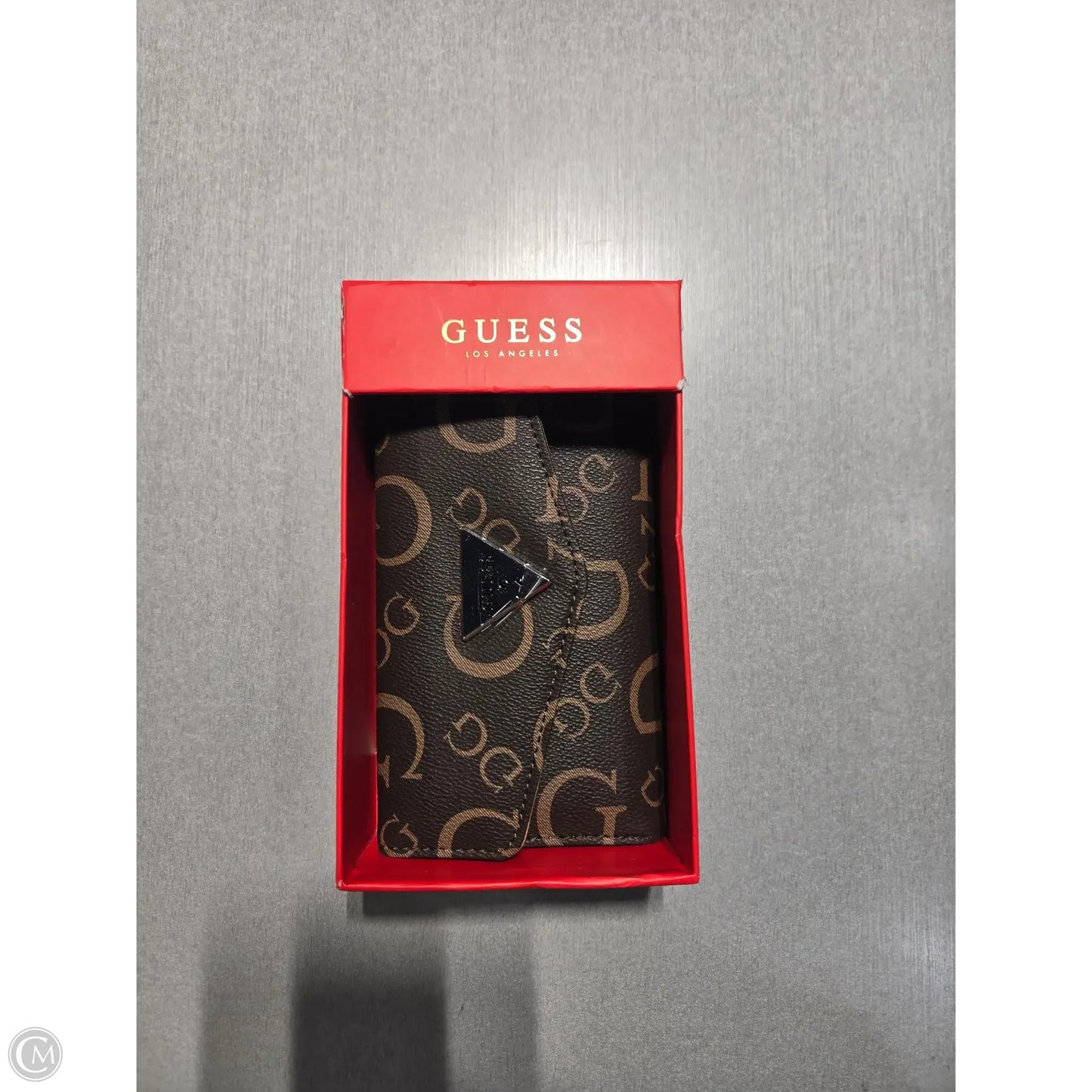 Wallet Leather By Guess, Size: Small